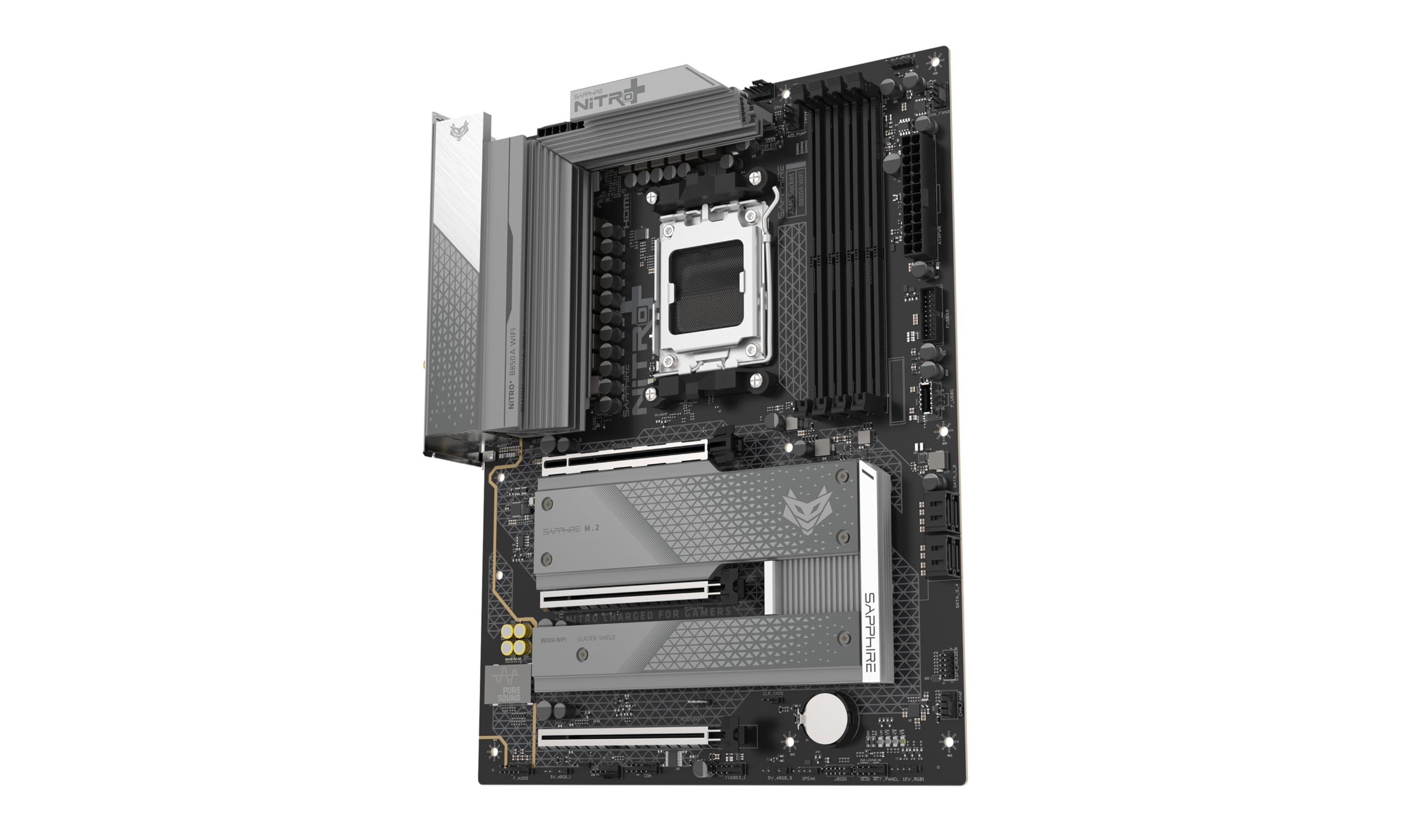 Sapphire Carte mère AMD AM5 ATX Nitro+ B850A WIFI7 52123-03-40G