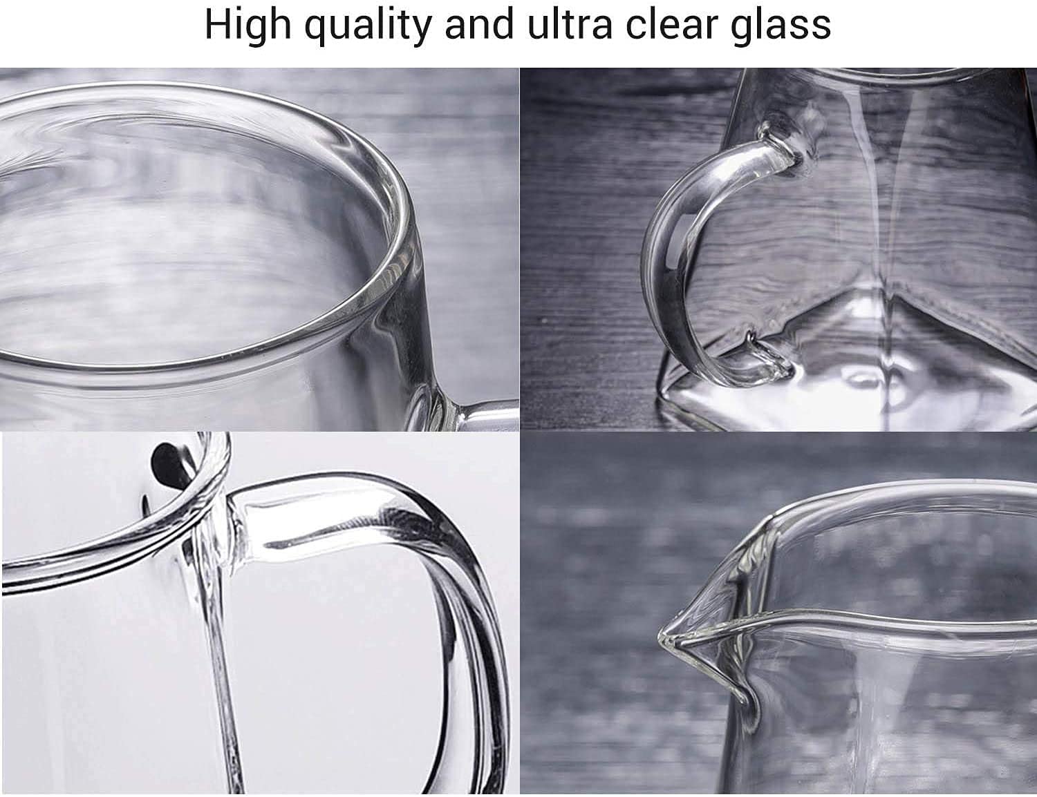 VENJA (LABEL) Glass Tea Kettle - Borosilicate Glass Square Tea Pot