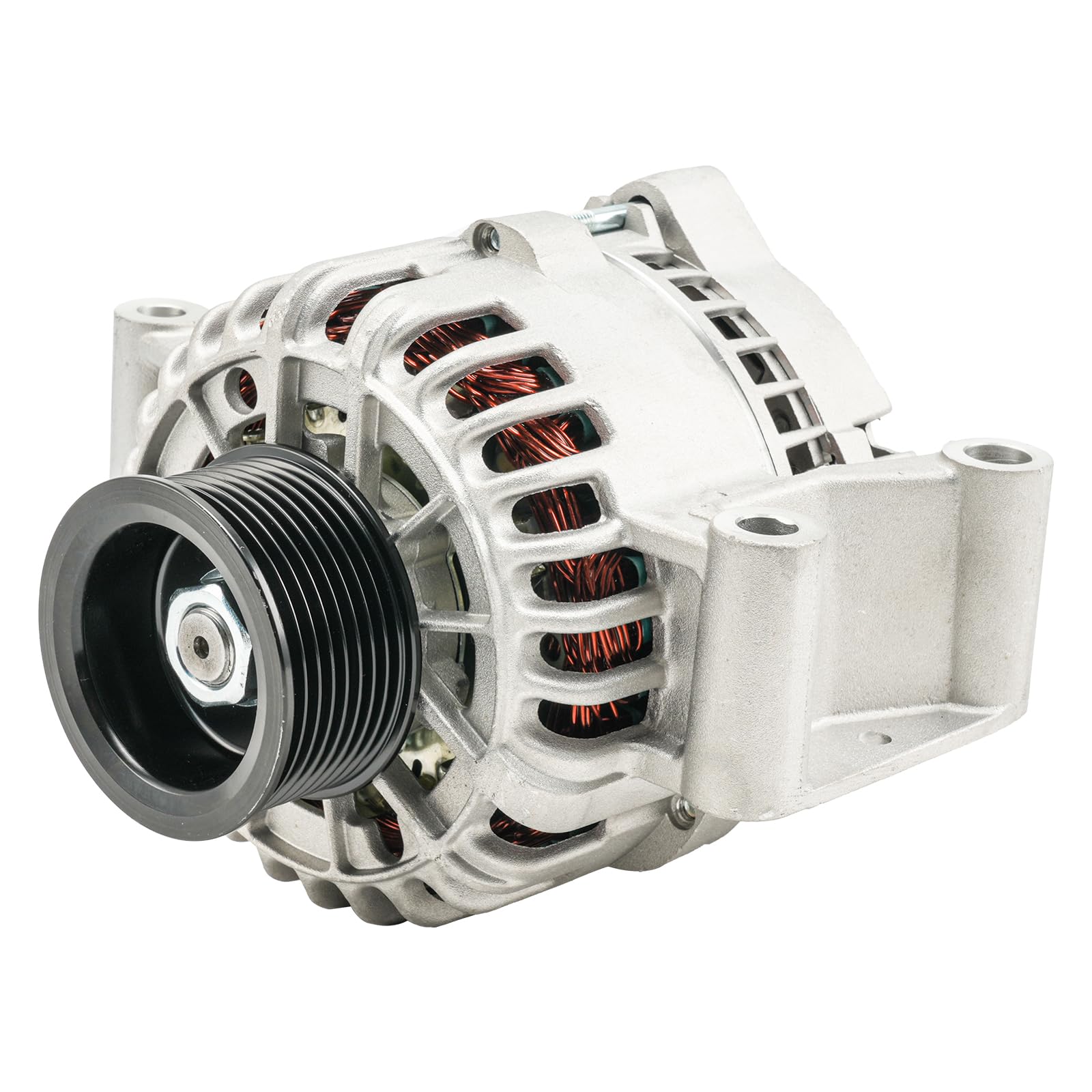 KAX New Alternator Fit for Ford: 2005-2007 F-250/F-350 Super Duty, 2004-2007 F-450/F-550 Super Duty, 2005 Excursion 6.0L (Exc. Dual Alt System) 110Amp 5C3Z10346DA 6C3Z10346DA