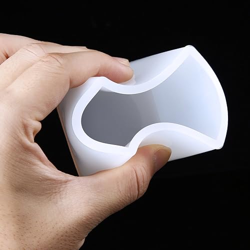 Miniatura 5 de Jovitec 4 moldes cuadrados de resina para hacer manualidades, 4 tamaños