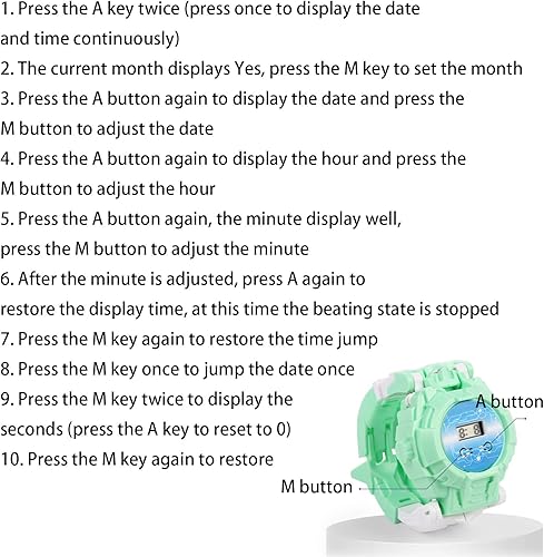 Miniatura 5 de Transformer - Reloj robot de juguete, reloj electrónico transformador, juguetes para niños y niñas de 4, 5, 6, 7, 8 años (azul oscuro), talla única