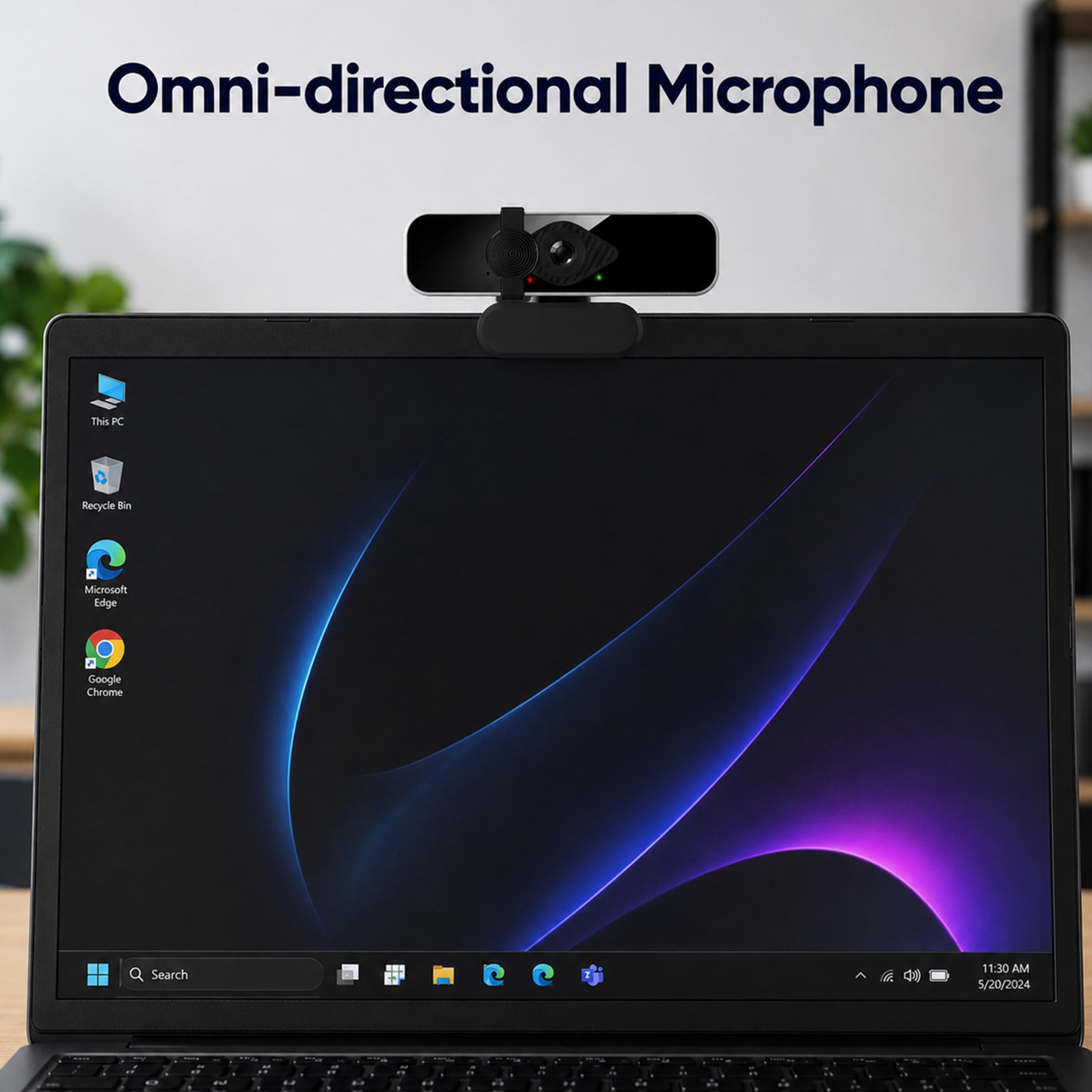 ANT Iris Pro 2K Webcam - Crystal Clear Video -4