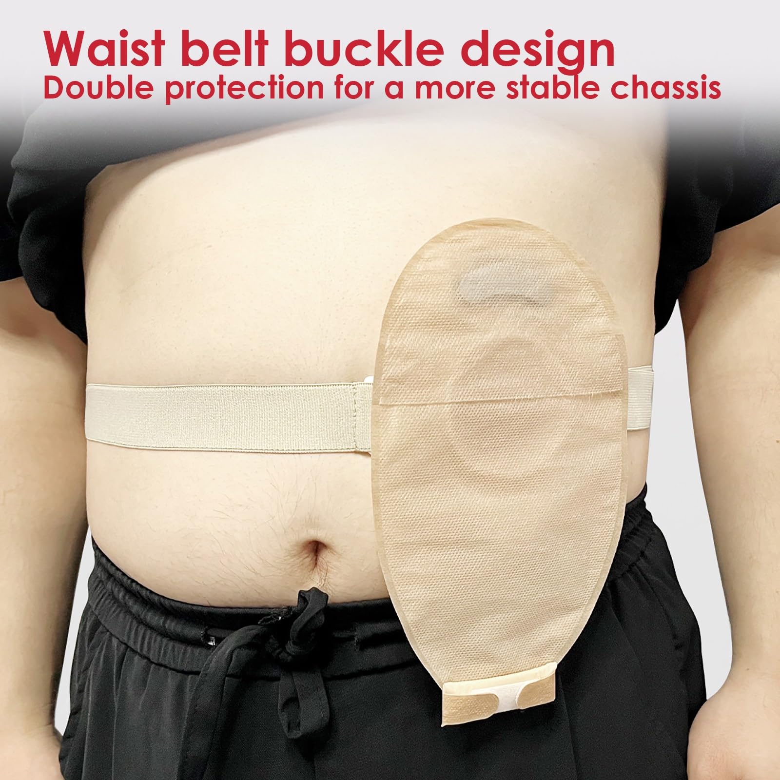 11 Bolsas de Colostomía con Cierre de Gancho y Bucle, Bolsa de Ostomía Convexa de Una Pieza, Bolsa de Drenaje, 15-45 Mm, Recortables a Medida