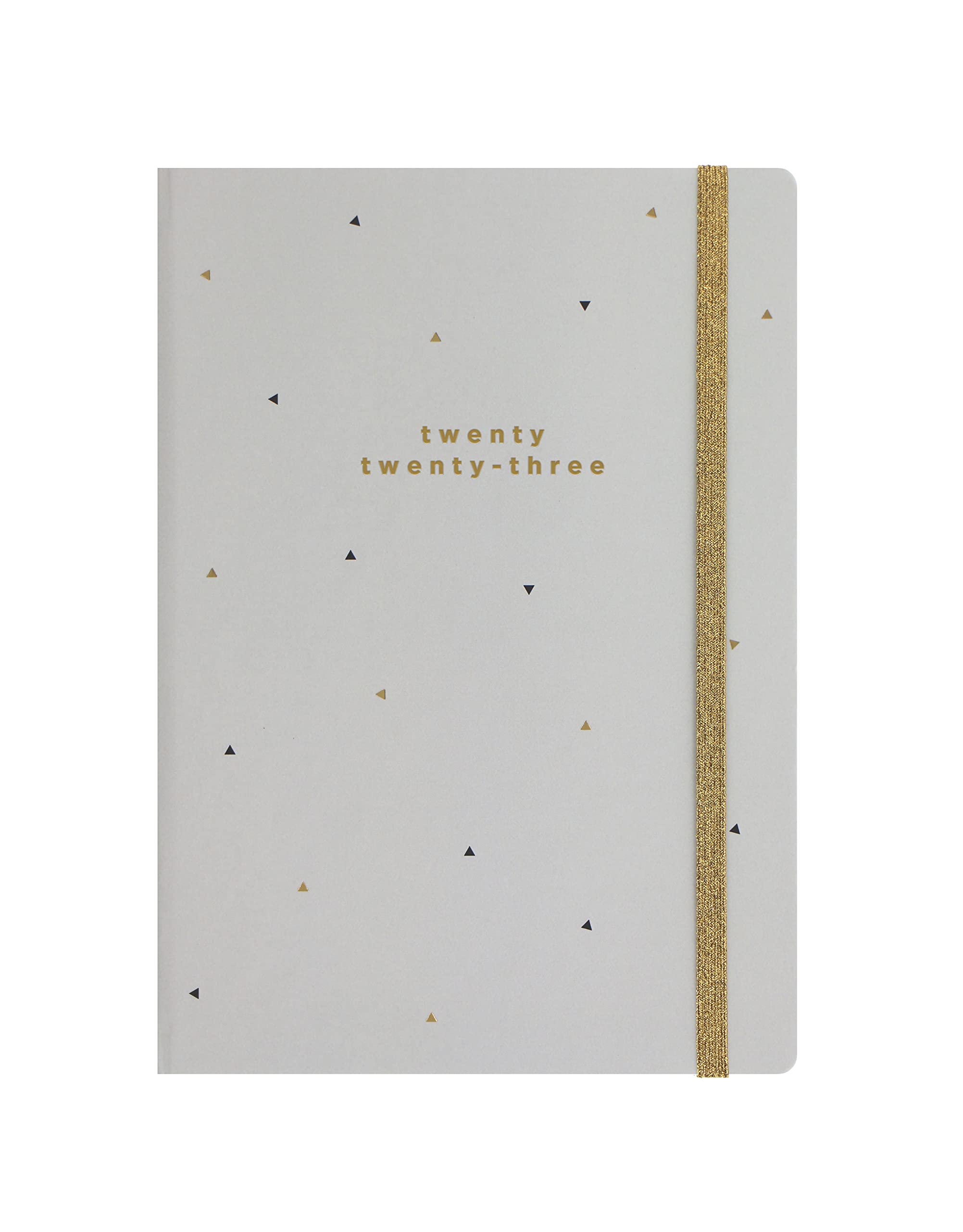 Letts Golden A5 week to view 2023 diary - fog