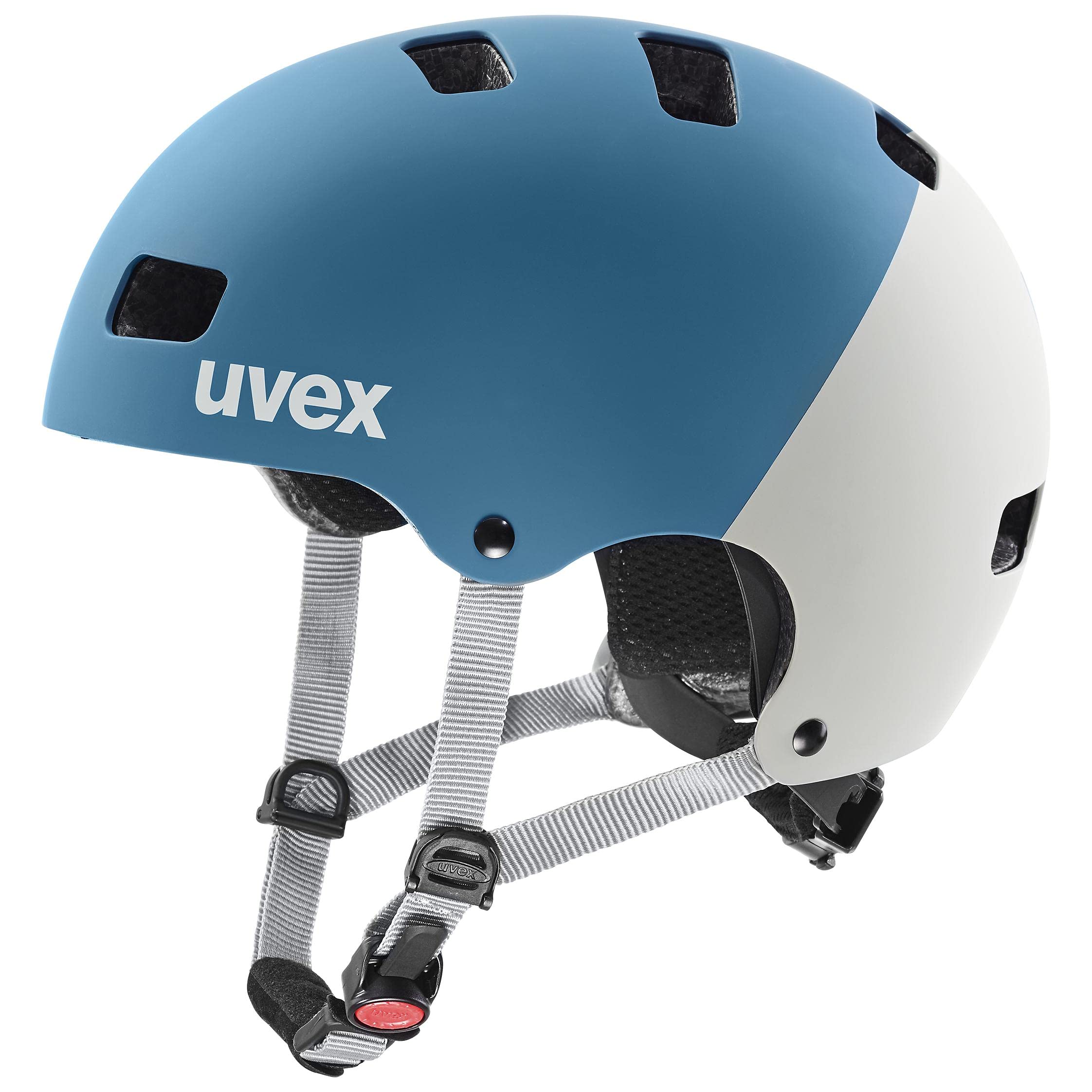 uvex Kid 3 cc - robuster Fahrradhelm für Kinder- individuelle Größenanpassung - optimierte Belüftung - Dark Cyan - Rhino matt - 55-58 cm