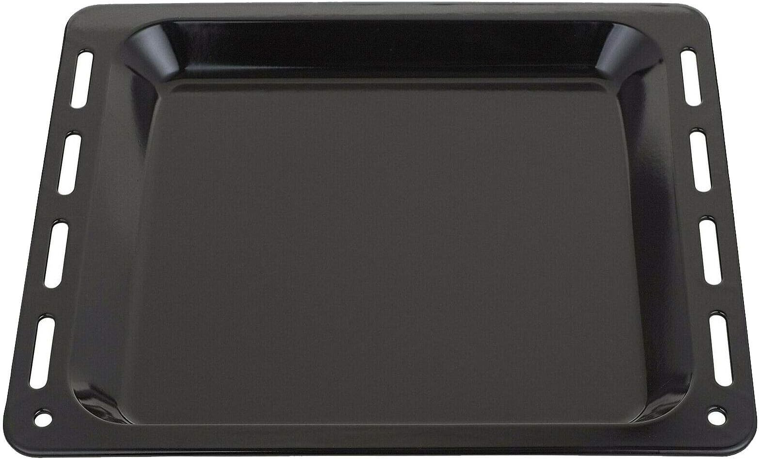 SPARES2GO Baking Tray Enamelled Pan compatible with Indesit Oven Cooker (448mm x 360mm x 25mm)