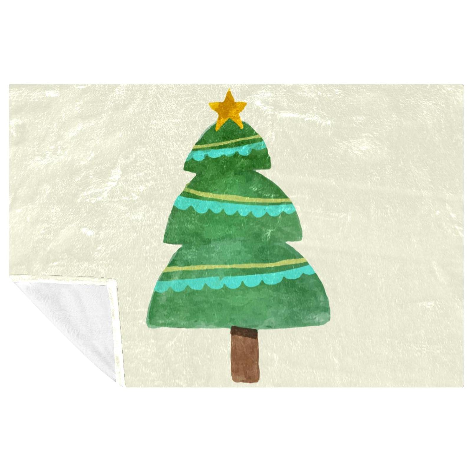Couverture douce arbre de Noël Ribborn, le cadeau idéal pour lit et canapé
