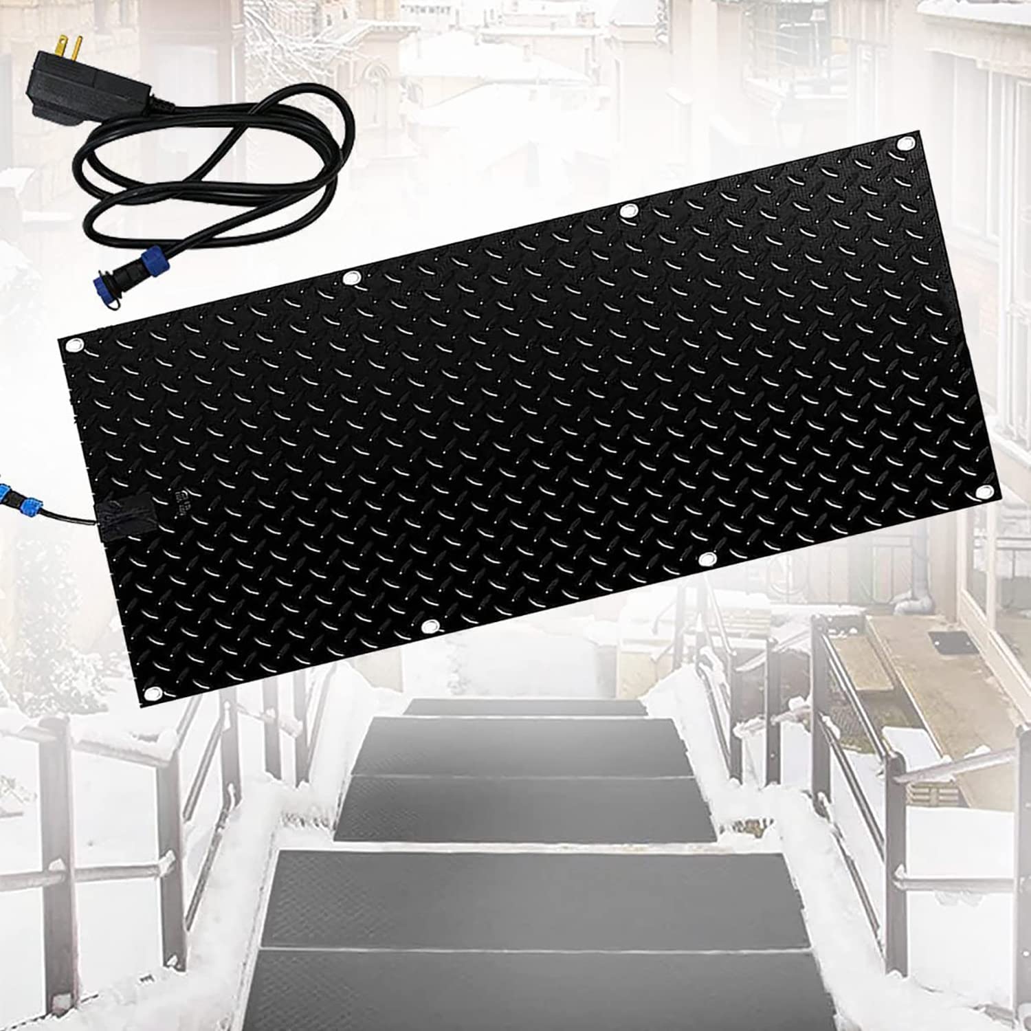 Buy YHUEGH Heated Snow Melting Mats for Walkways, 30cm x 90cm NoSlip