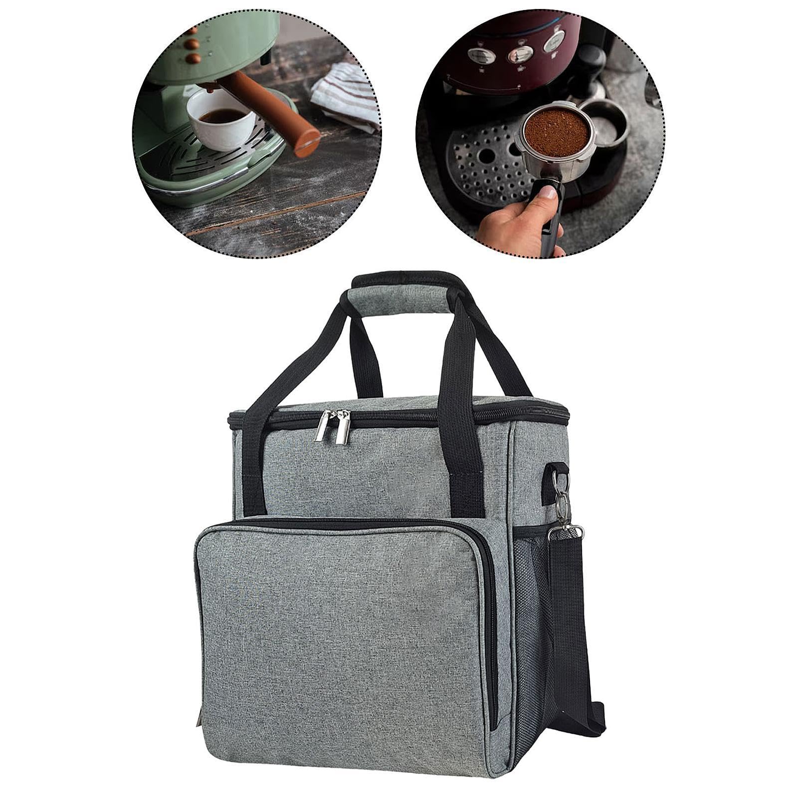 Kaffeemaschine Organizer mit Multifunktionalen Taschen Und Stabilem Reißverschluss für Den Sicheren Transport von Kaffeezubehör Leicht Und Tragbar