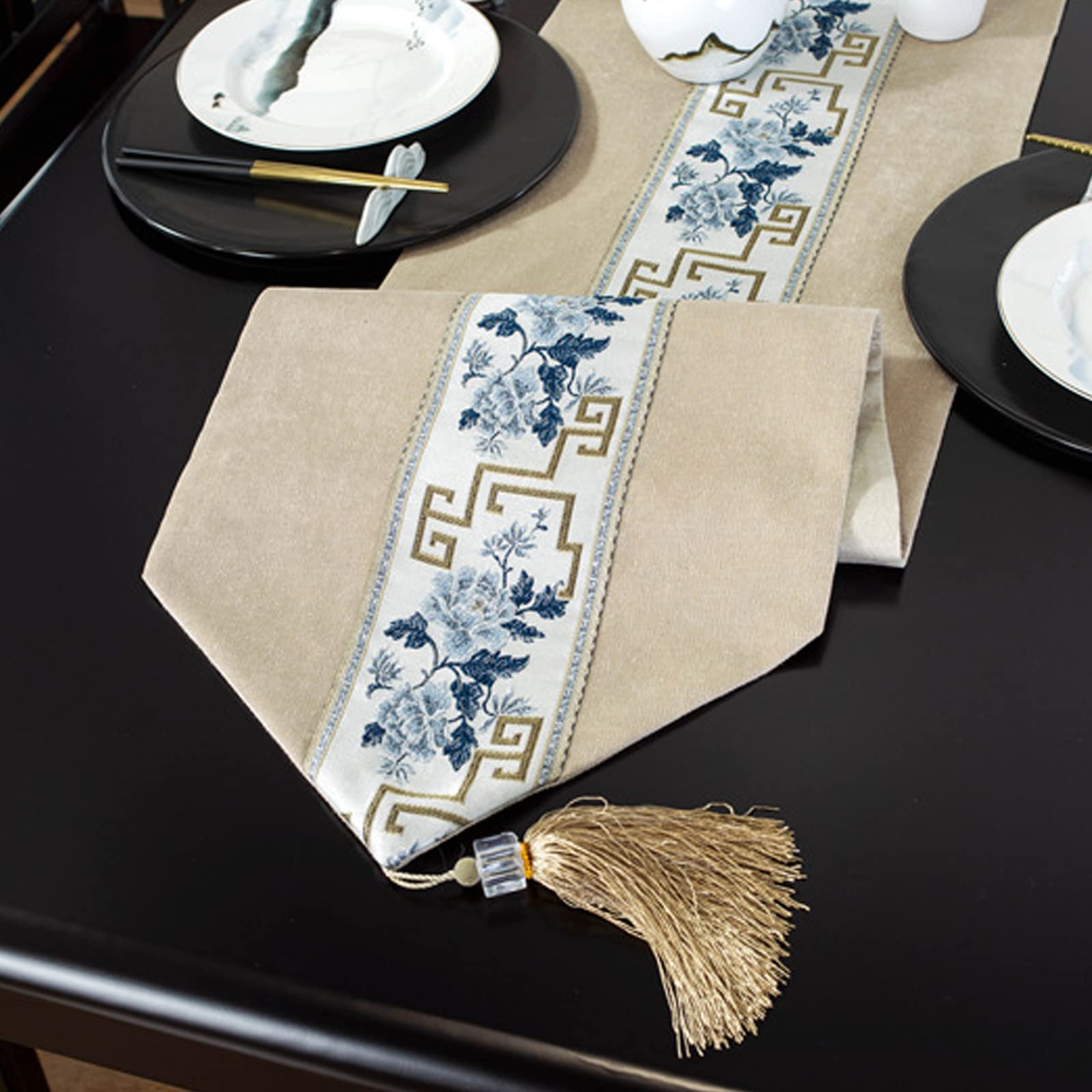 Runner da tavola lungo 178 cm, biancheria da tavola rustica per sala da pranzo, matrimoni, feste e tavolini da caffè, decorazione versatile per la casa
