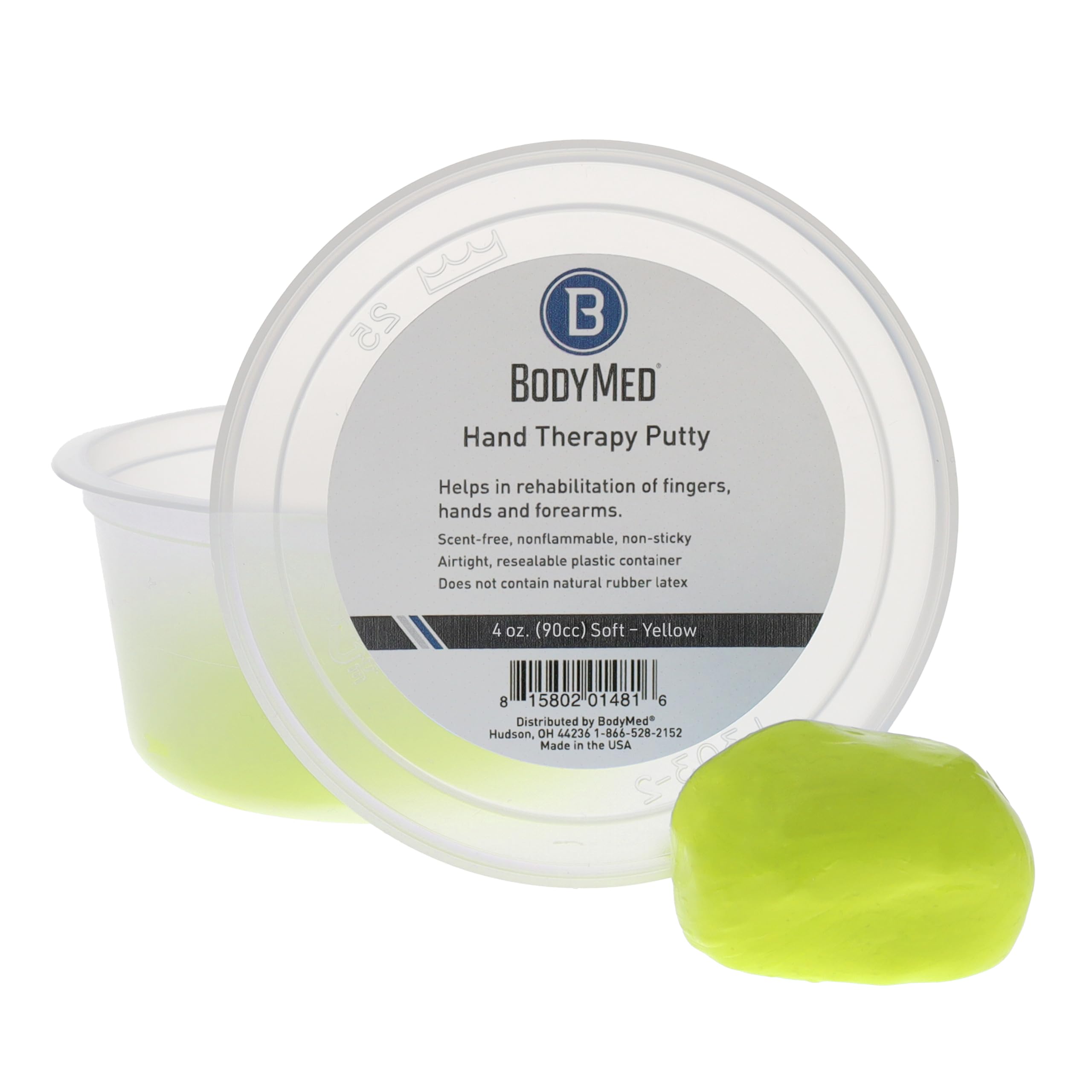 Amazon.com: Body Sport Therapy Putty 4oz Yellow - Soft Resistance