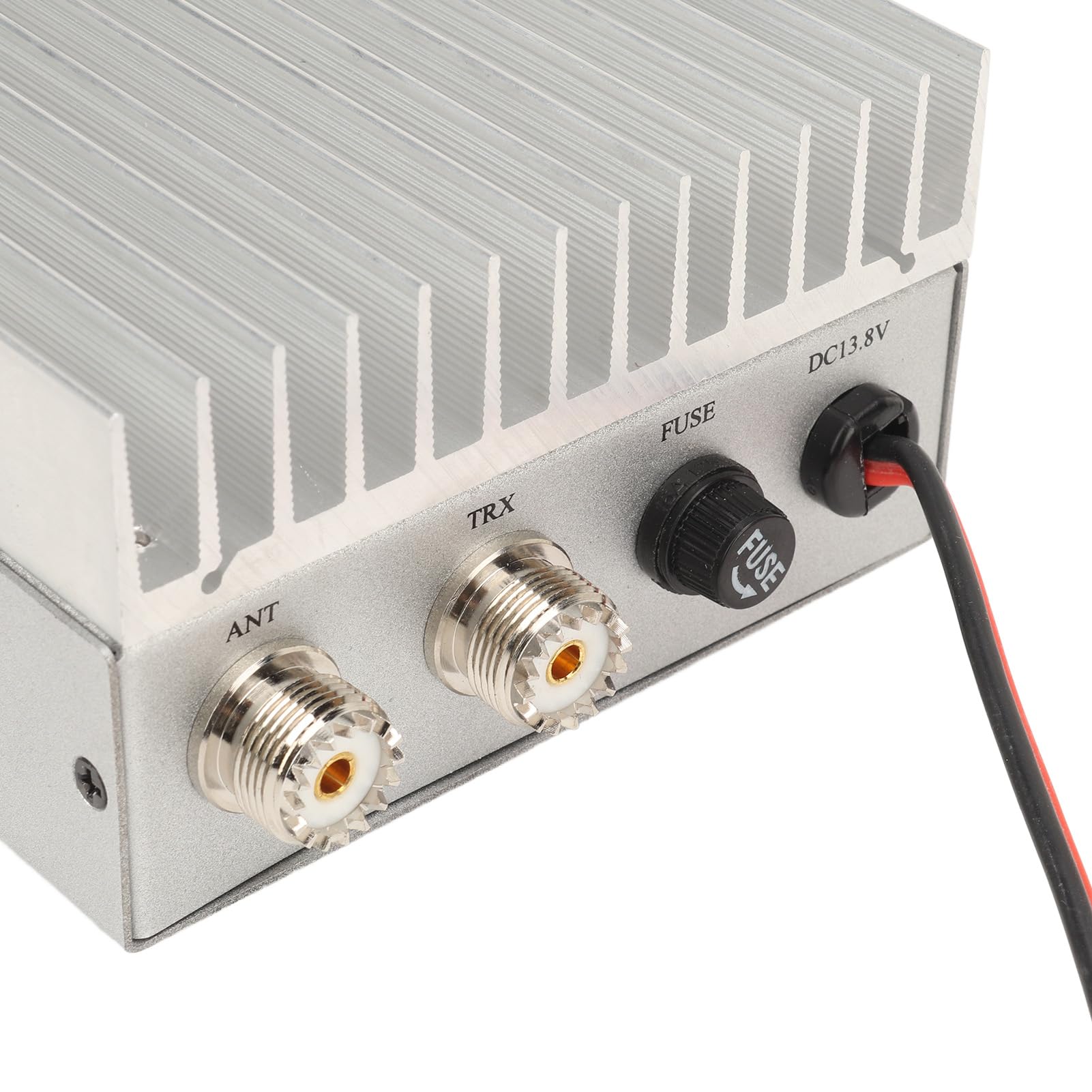 Fafeicy 400-470 MHz Wzmacniacz Mocy Częstotliwości 30 W 15 W Wyjściowe Aluminium Aluminium RF Wzmacniacz Mocy z Szybkim Rozpraszaniem Ciepła dla Wzmacniacza Sygnału Sygnału Testowania
