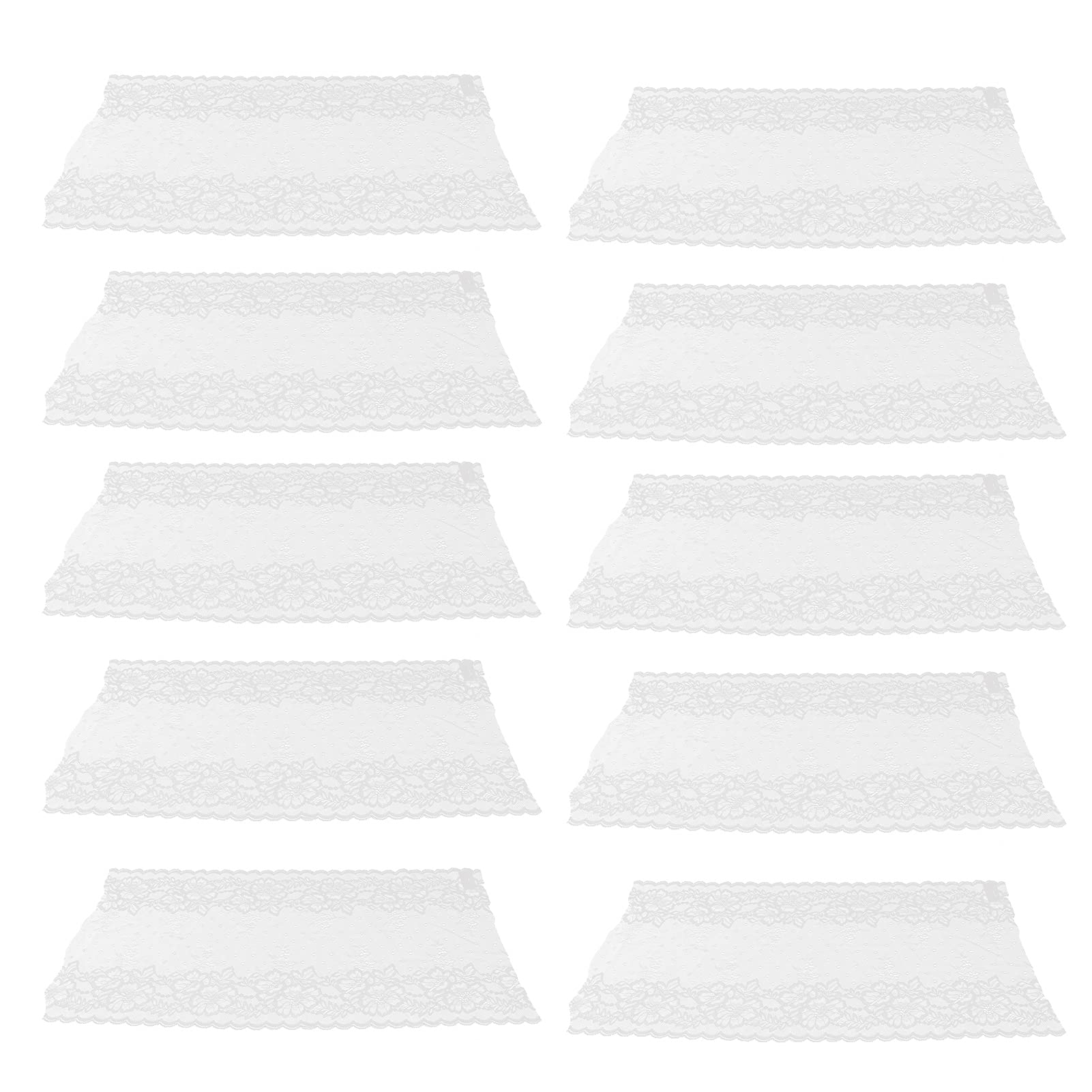 Ruban brodé floral résistant à l'abrasion garniture dentelle blanche