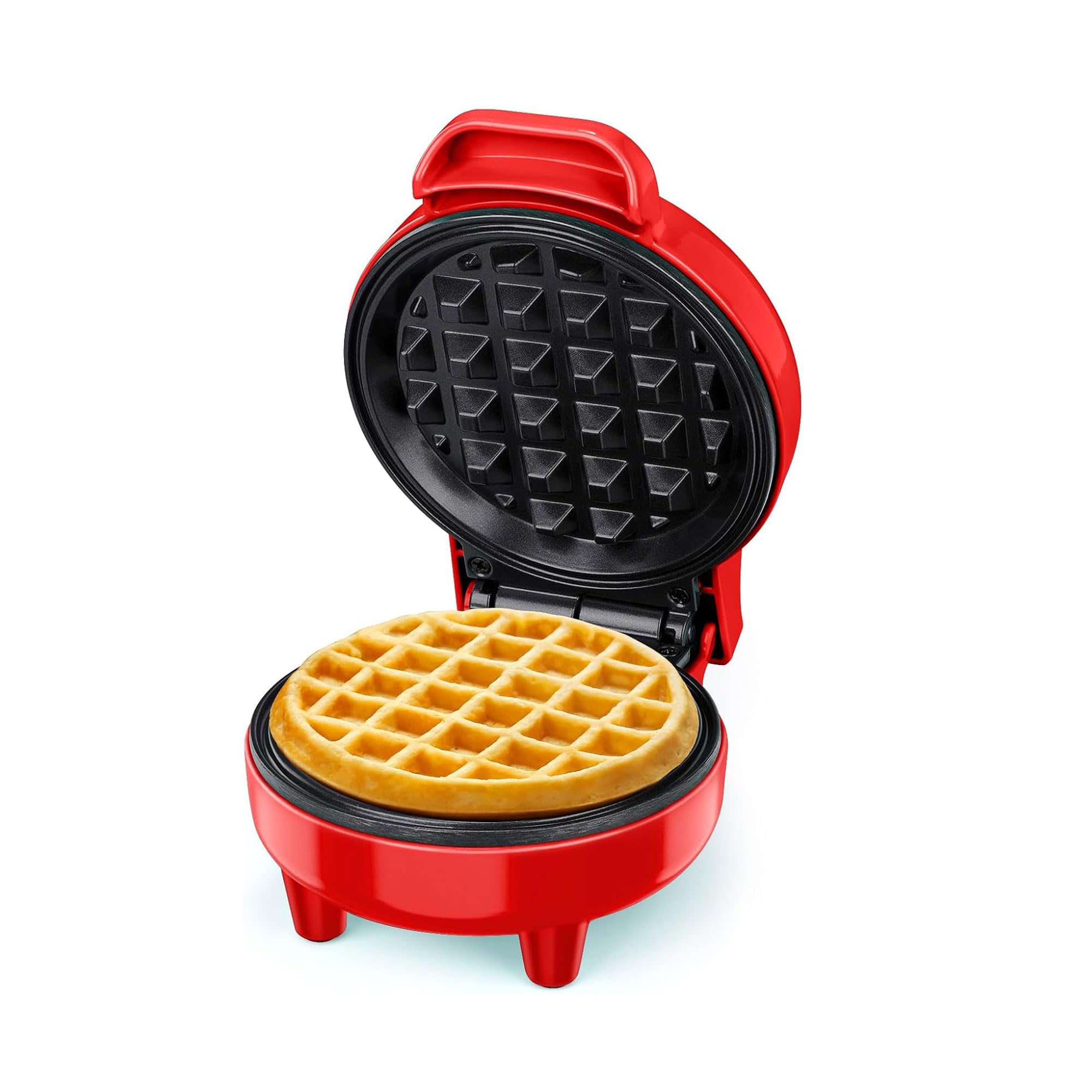 BELIONERA Electric Mini Waffle Maker Machine Works Anytime, Anywhere for Breakfast, Lunch, Snacks, Waffles, Paninis, Potato Pancakes, Sandwitch, Grill, Waffles Device At Home (RED)-image-42