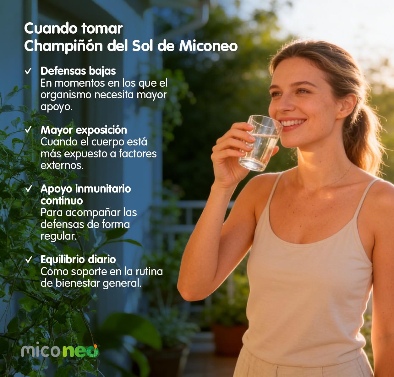 Mico NEO | Champiñón del Sol | 60 Cápsulas | Suplemento Alimenticio Natural | Elaborado con Hongos
