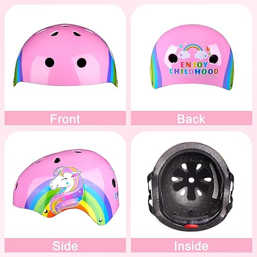 Miniatura 2 de FIODAY Toddler Helmet, Unicorn Kids Bike Helmet with DIY Stickers Adjustable Bicycle Helmet for Girls Boys Cycling Skateboard Inline Skating