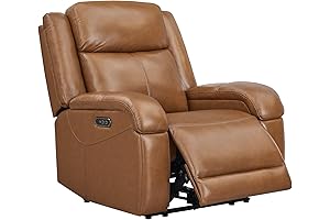 Watson & Whitely Genuine Leather Power Recliner Chairs for Adults, Close to...
