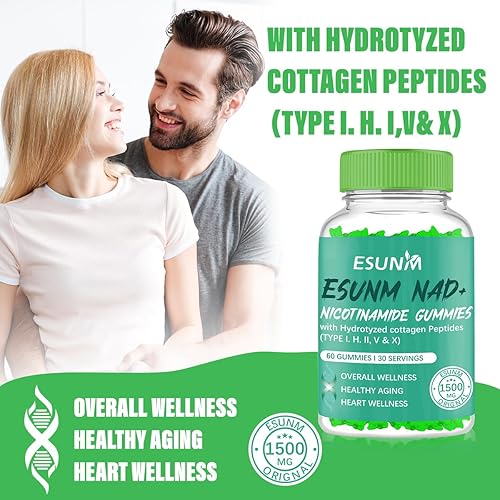 Miniatura 5 de Gomitas de ribósido de nicotinamida, suplemento de ribósido liposomal con resveratrol, apoyan la salud celular, la resistencia y el envejecimiento