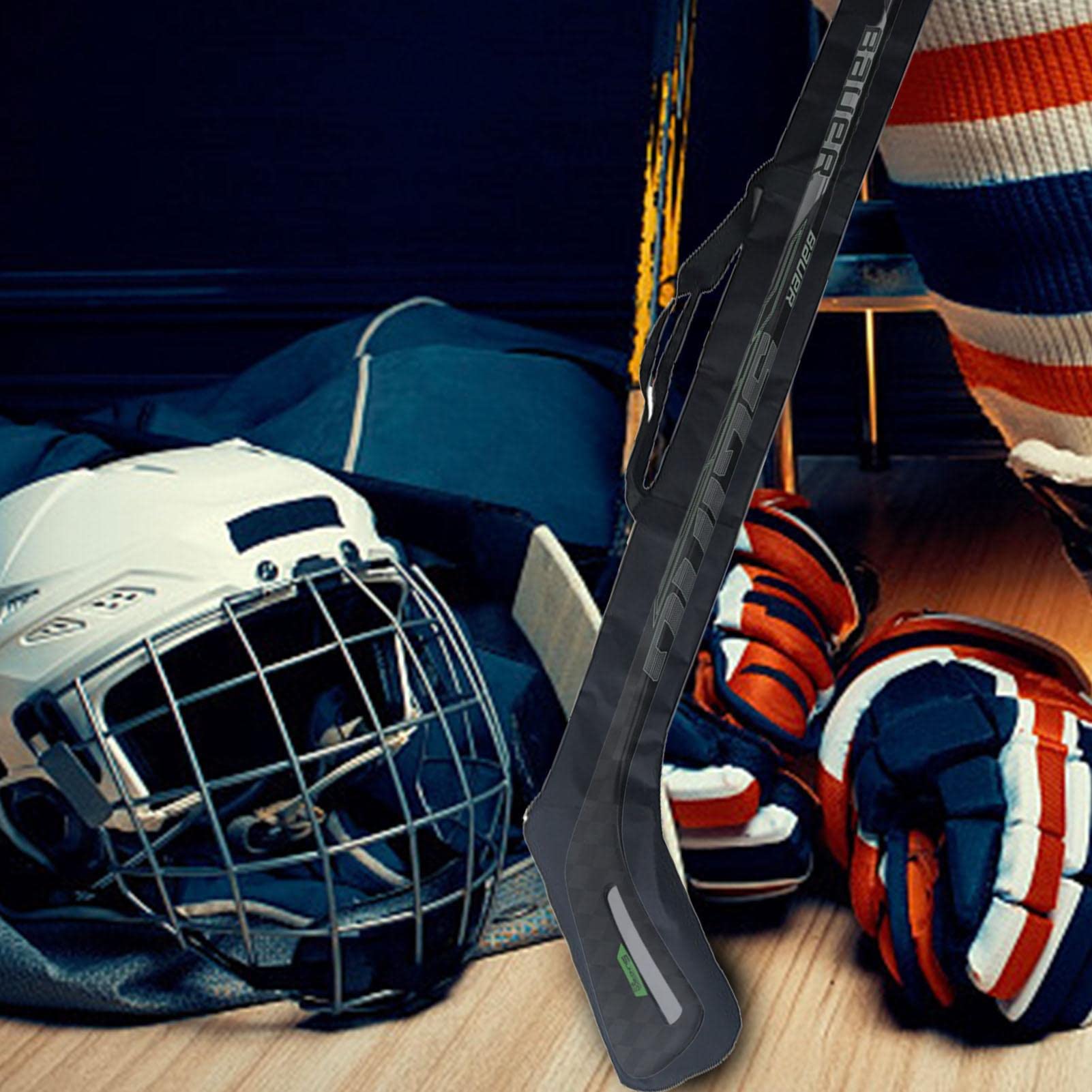 Sac à crosse de hockey – Sac à crosse avec bretelles – Sac de sport à fermeture éclair pour senior ou gardien de but de hockey pour intérieur et extérieur