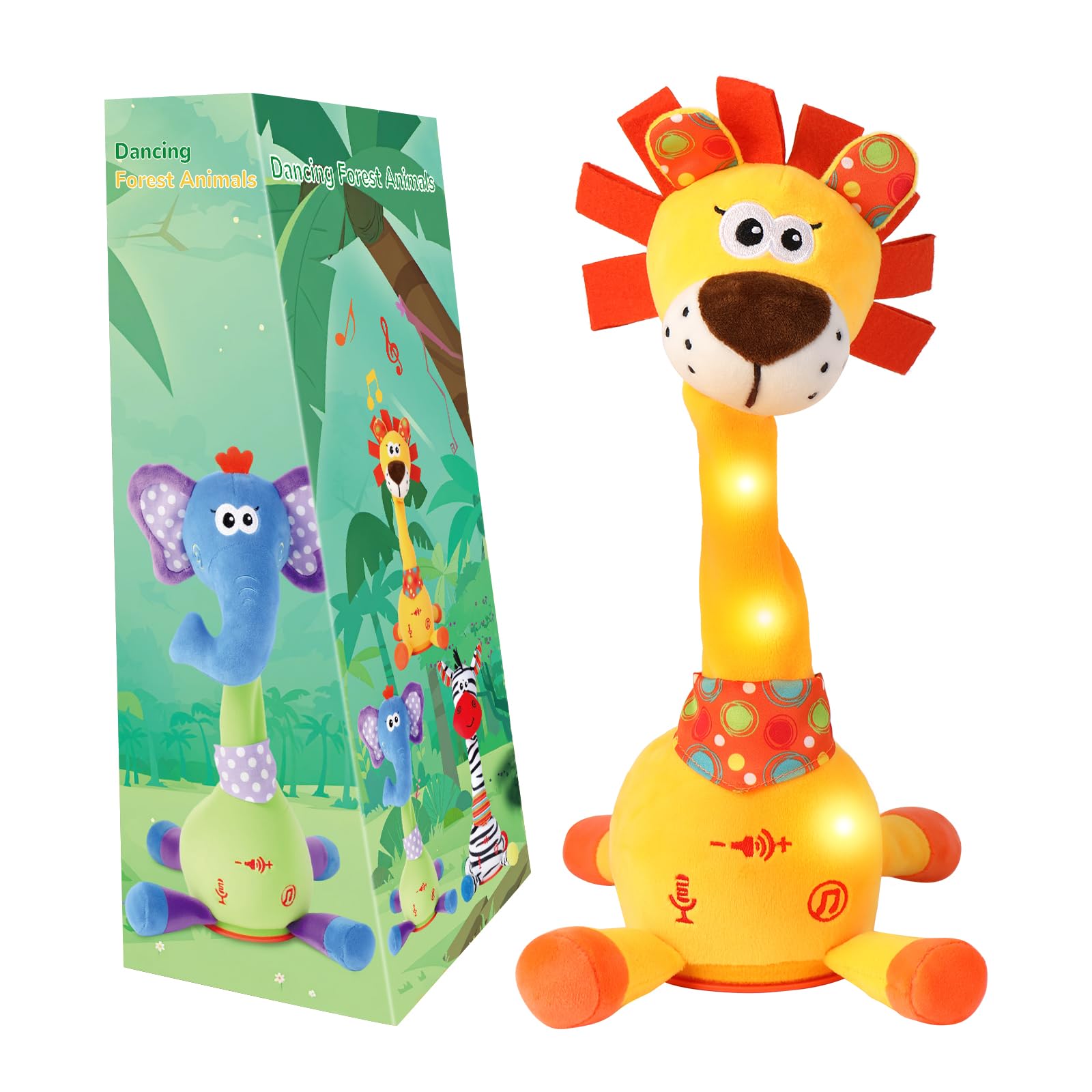 seOSTO Volume Control Singing Dancing Lion Toy Repeating Baby Toys, Talking Lion Speaking Toy for Baby Toddler Encourage Speech, Birthday Gifts for Kids 1 2 Year Old Boys Girls — image 1