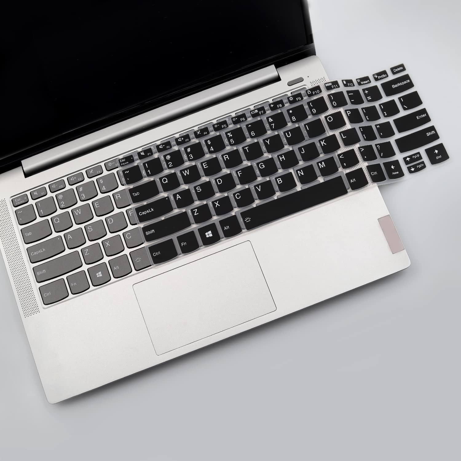 Tastaturabdeckung Für Lenovo Flex 5 14 Zoll - Ultradünne Silikon-Schutzfolie In Pink+Transparent