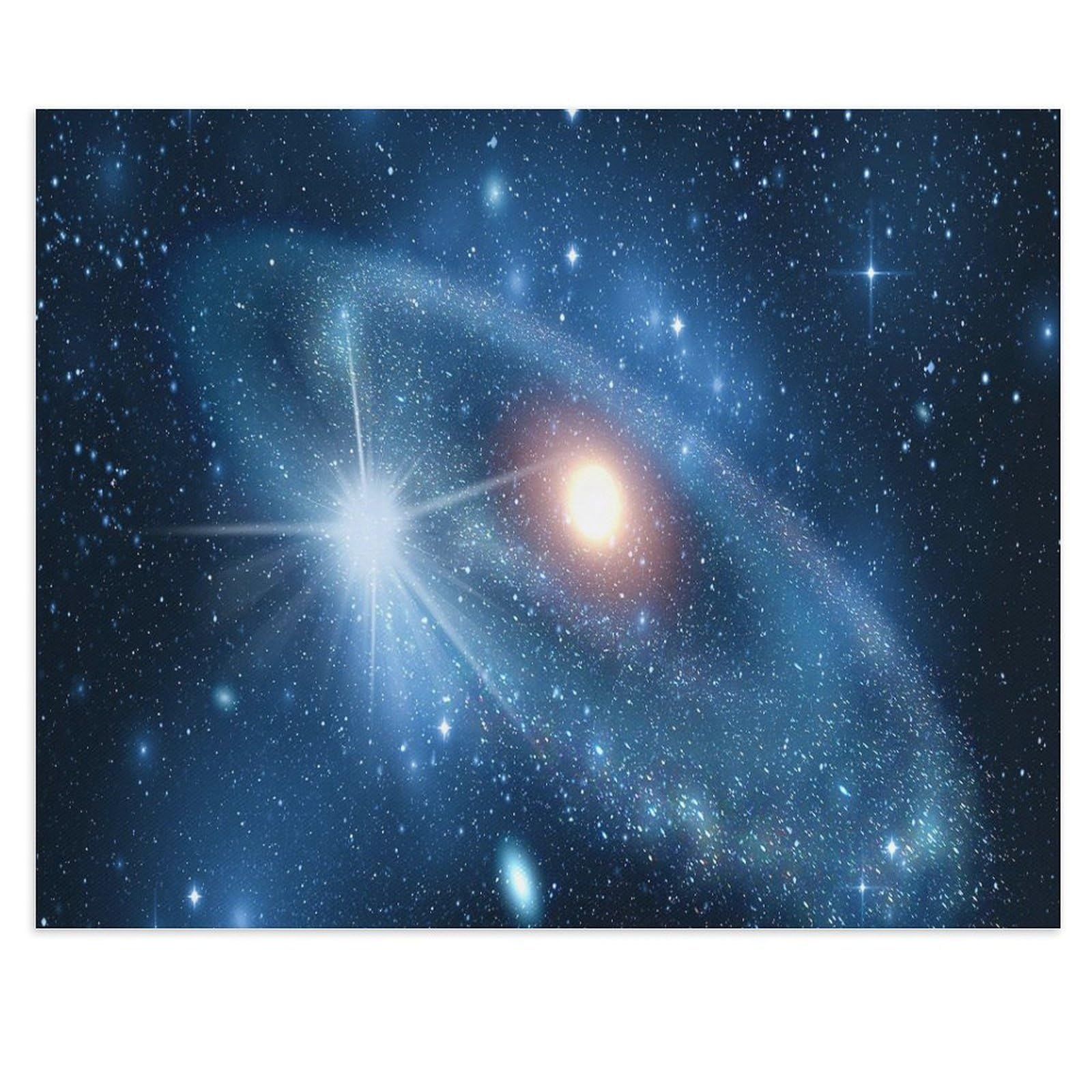 Sirius, the Brightest Star in the Night Sky Over Earth，Retro Metal Tin Sign/Plaque for Kitchen Lounge Garden Garage Pub Wall/Door(15x30cm）6x12 inch-W36