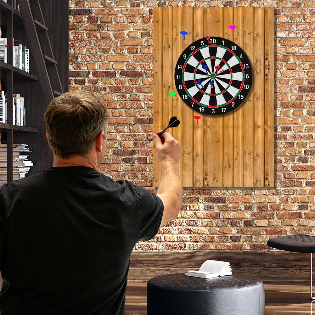 Dart Wandschutz, Holz Wandschutz Dartscheibe, Selbstklebend Gespleißt Filz Dartscheibe Wandschutz Surround Board
