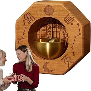 Door Bell - Door Opening Reminder with Diagram - Magnetic Ring for Wooden and Brass , Entrance Door Ornaments for Commercial Entrance