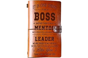 KAAYEE Boss Appreciation Gift - 140 Page Refillable Leather Journal