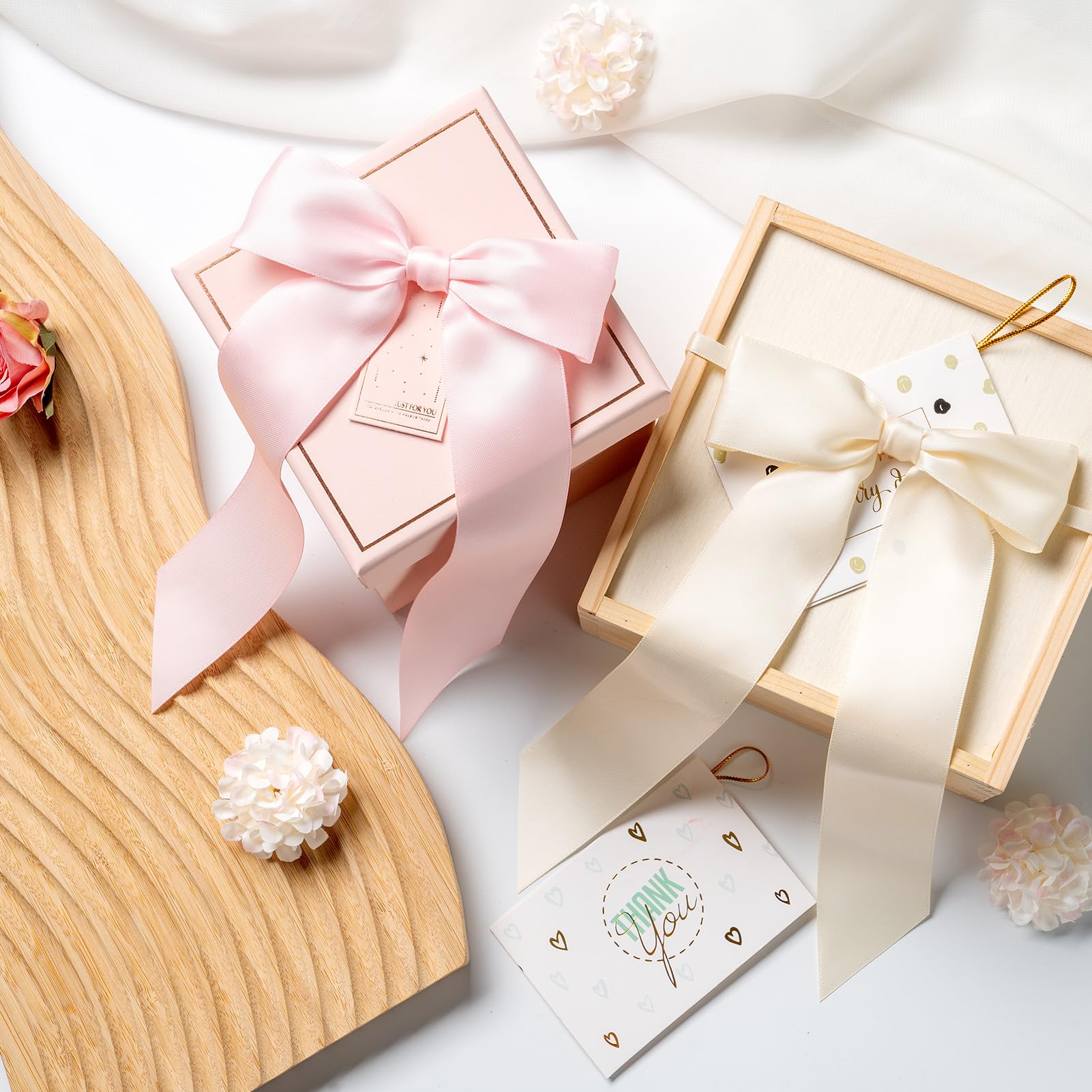 MORSUNBELA 50 Stuks Geschenkstrikken Cadeaustrikken Kleine Strikken Cadeaudecoratie Voor Geschenkverpakkingen Kerstdecoratie Oudroze