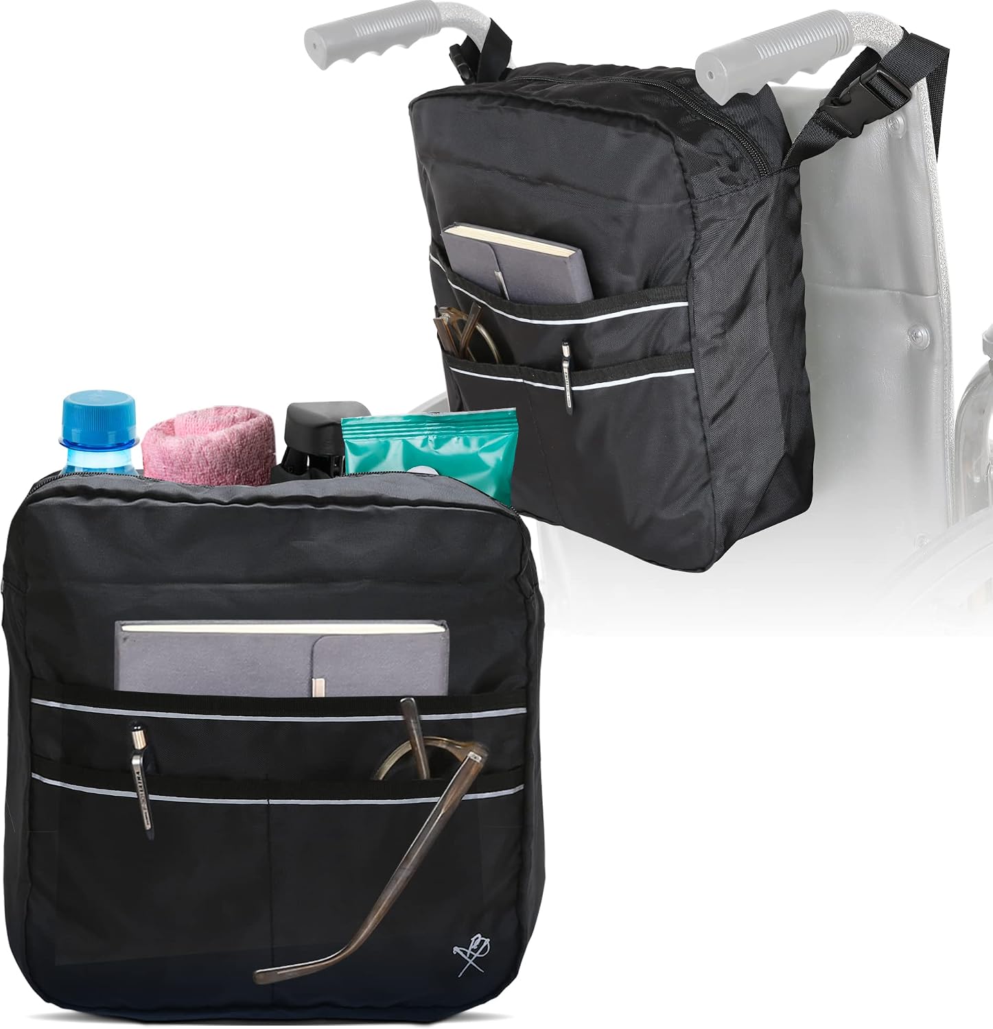Pembrook Walker Bags for Rolling Walker - Wheelchair Bag & Walker Bag | Wheelchair Travel Case | Wheelchair Accessories for Adults | Gifts for People in Wheelchairs