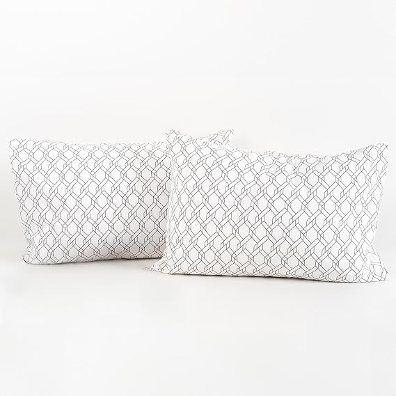 Soley | Mix & Match | Limoges |%100 Pamuklu 2’li Yastık Kılıfı Seti Beyaz