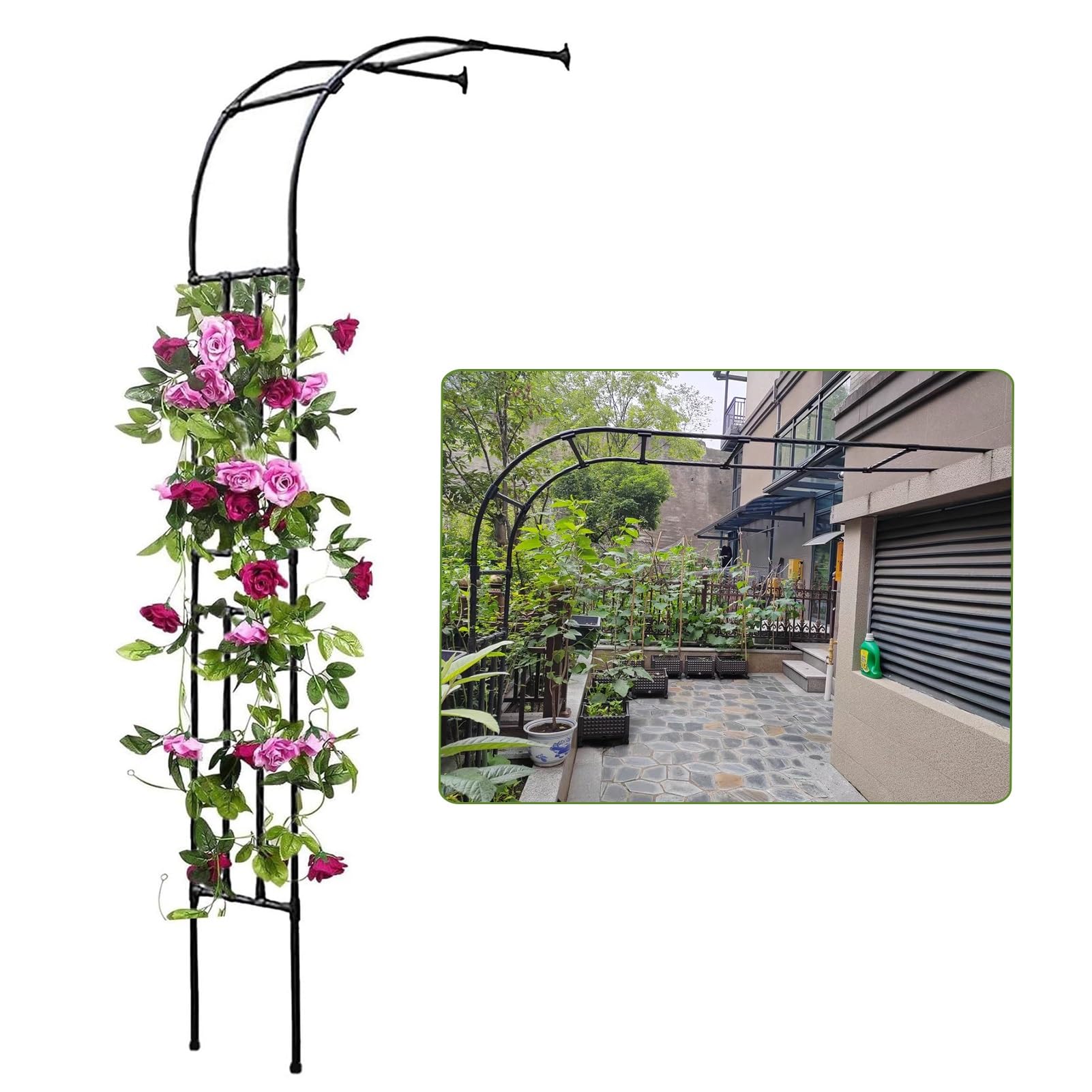 Treillis de jardin demi-arche : optimisez vos petits espaces extérieurs avec élégance et robustesse