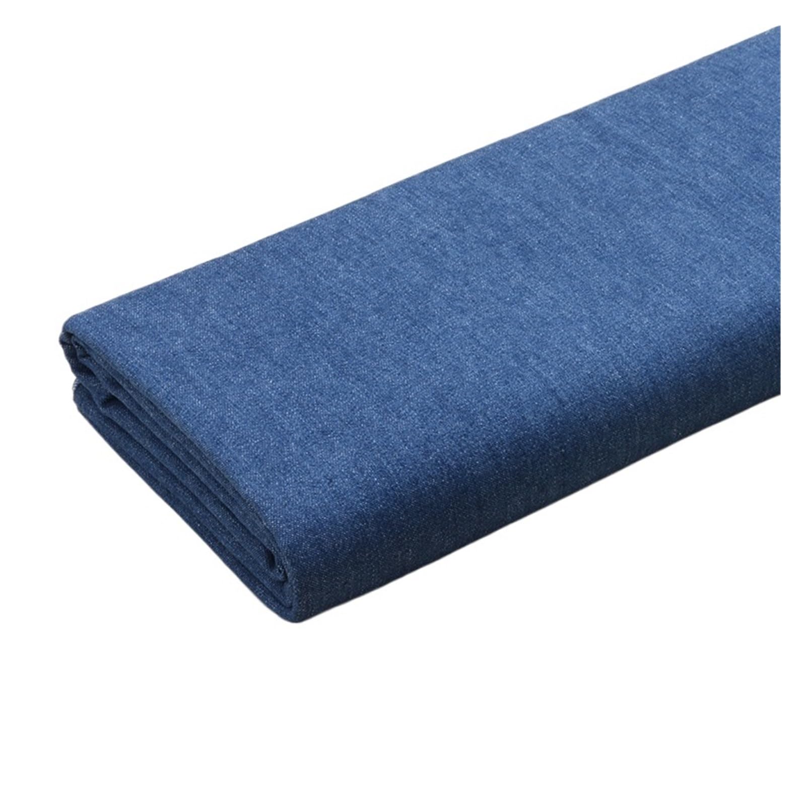 Tela vaquera de algodón for costura, for vestidos, faldas, camisas, chaquetas, pantalones, bricolaje, for coser, tela y ponible.(Mid thick-mid blue)