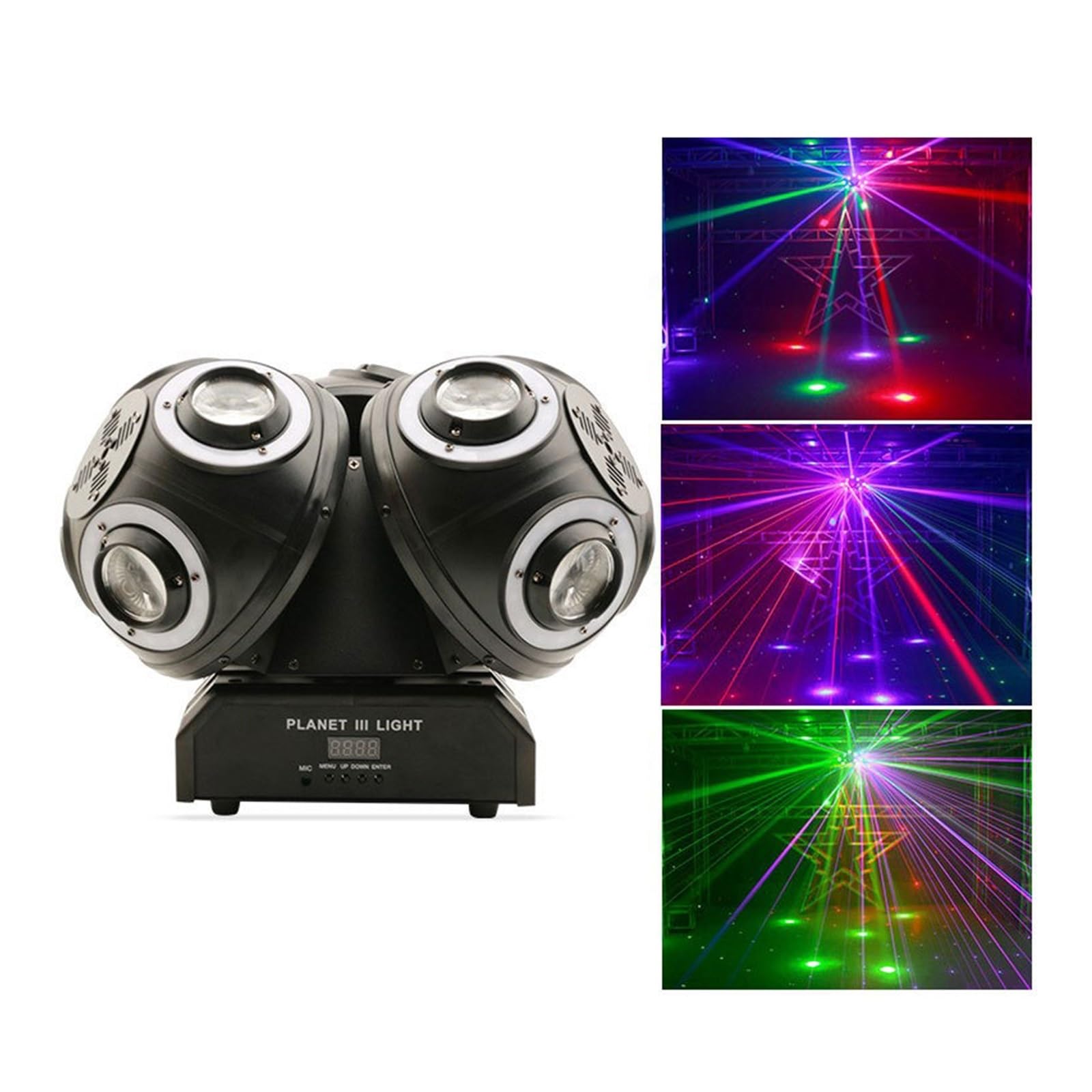 Luces Discoteca, 18x10w Luz LED Efecto de haz de escenario Luz de fútbol Dispositivo de control de sonido for DJ Disco Bar KTV Shaking Head para DJ, decoración de fiestas.