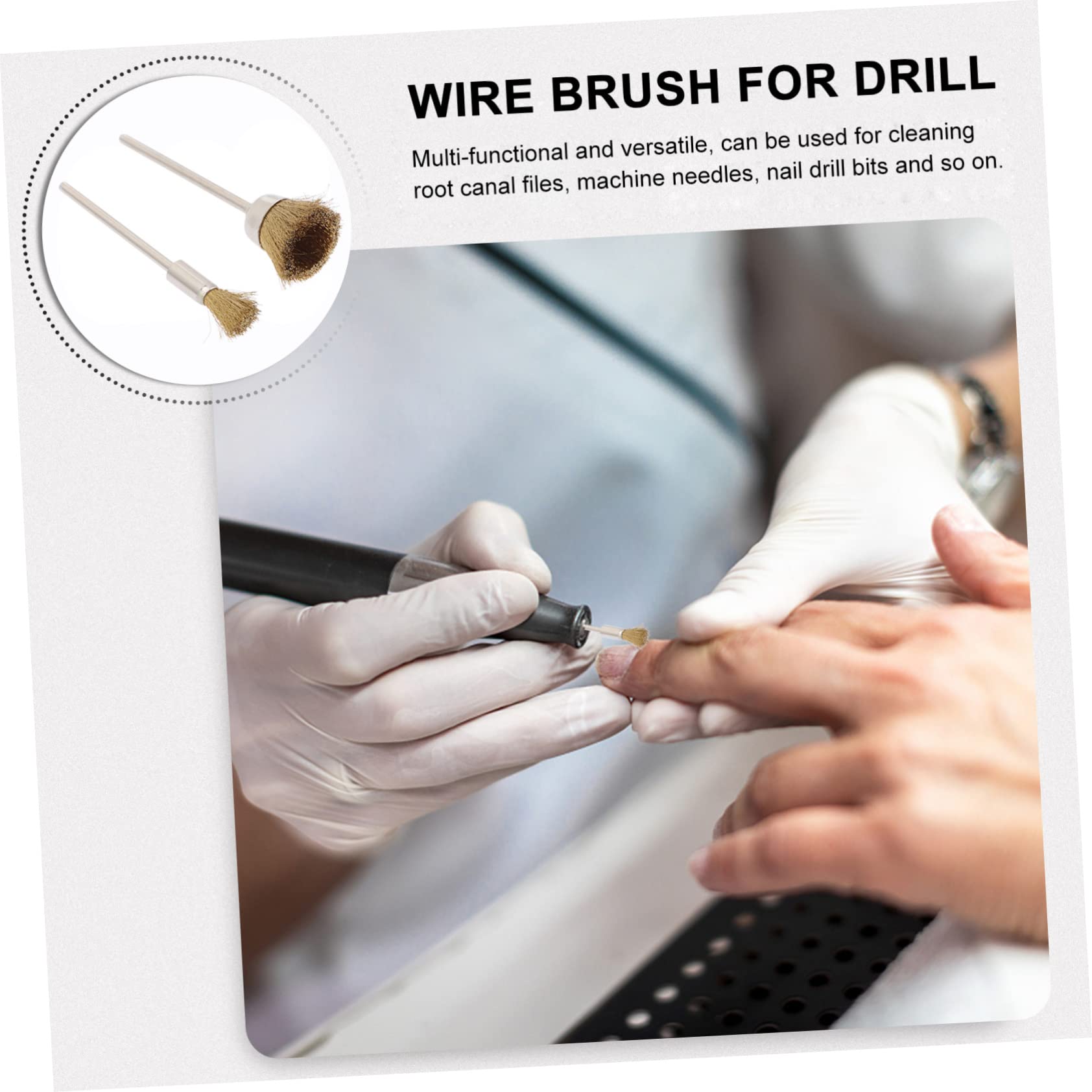 FRCOLOR 16pezzi Spazzole Rame Per e Lucidatura Accessori Per Manicure Art Professionali Per e