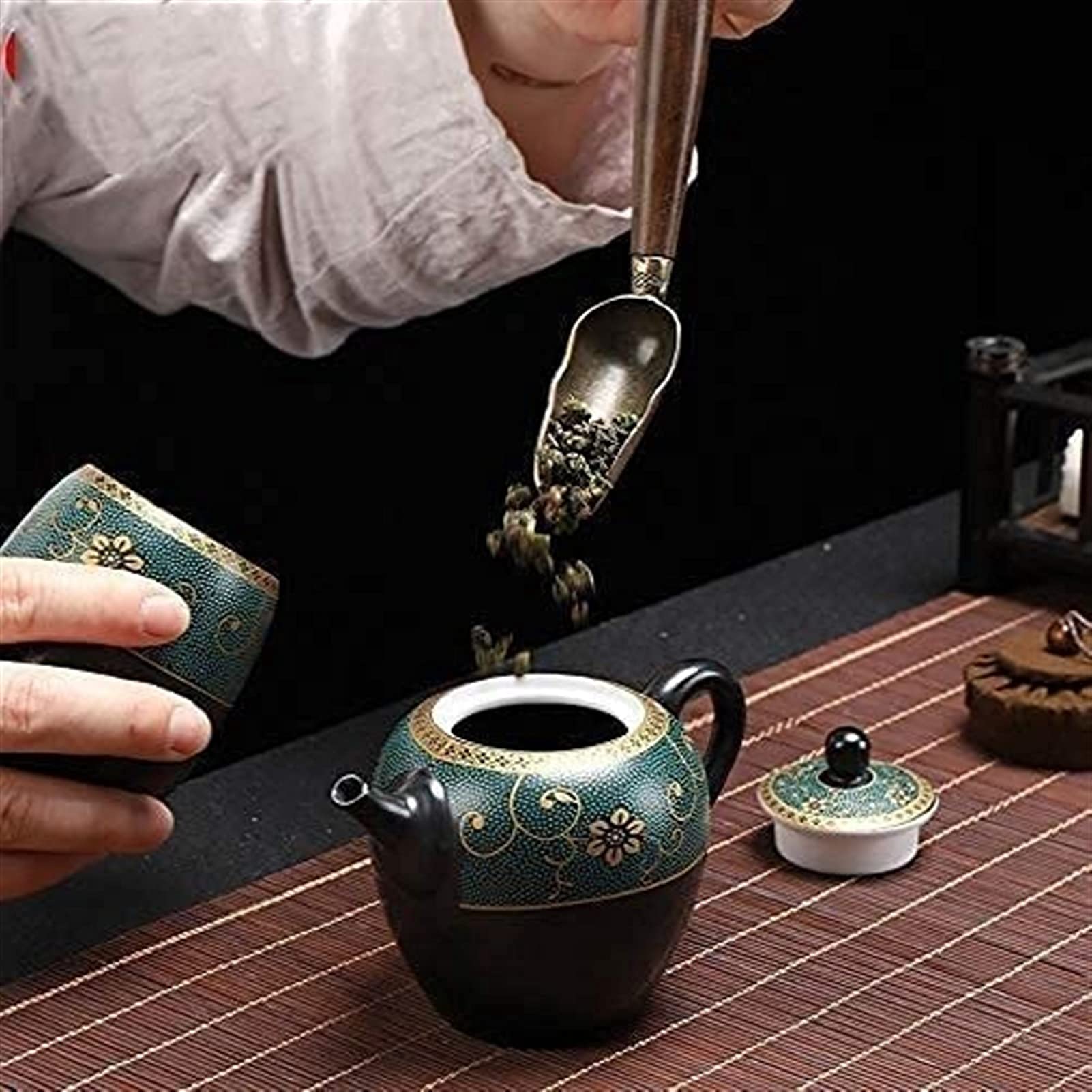 Teiera Teiera Cinese Creativa Fatta a Mano 170ml Kung Fu Teiera Set da tè in Ceramica Accessori per la Cerimonia del tè Teiera Pentola Singola