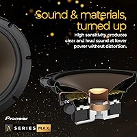Vista 5 de PIONEER A-Series MAX TS-A683FH 6” x 8" 2-Way Speakers (Pair) – 370W Max, Balanced Sound + Smooth Treble, Enhanced Bass, Great Stock Replacement
