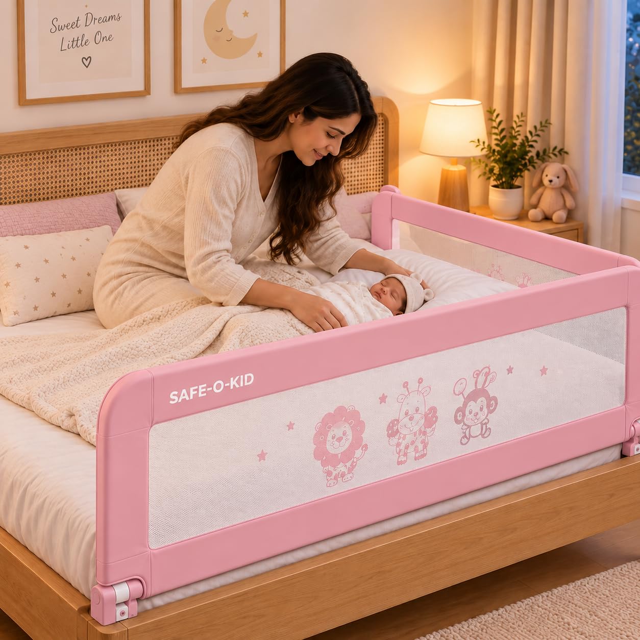Safe-O-Kid Bed Rail Guard - Baby Safety -14