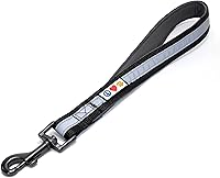 Vista 1 de Pawtitas Correa corta reflectante para perro, increíble comodidad con mango acolchado para entrenamiento resistente, perros medianos, grandes