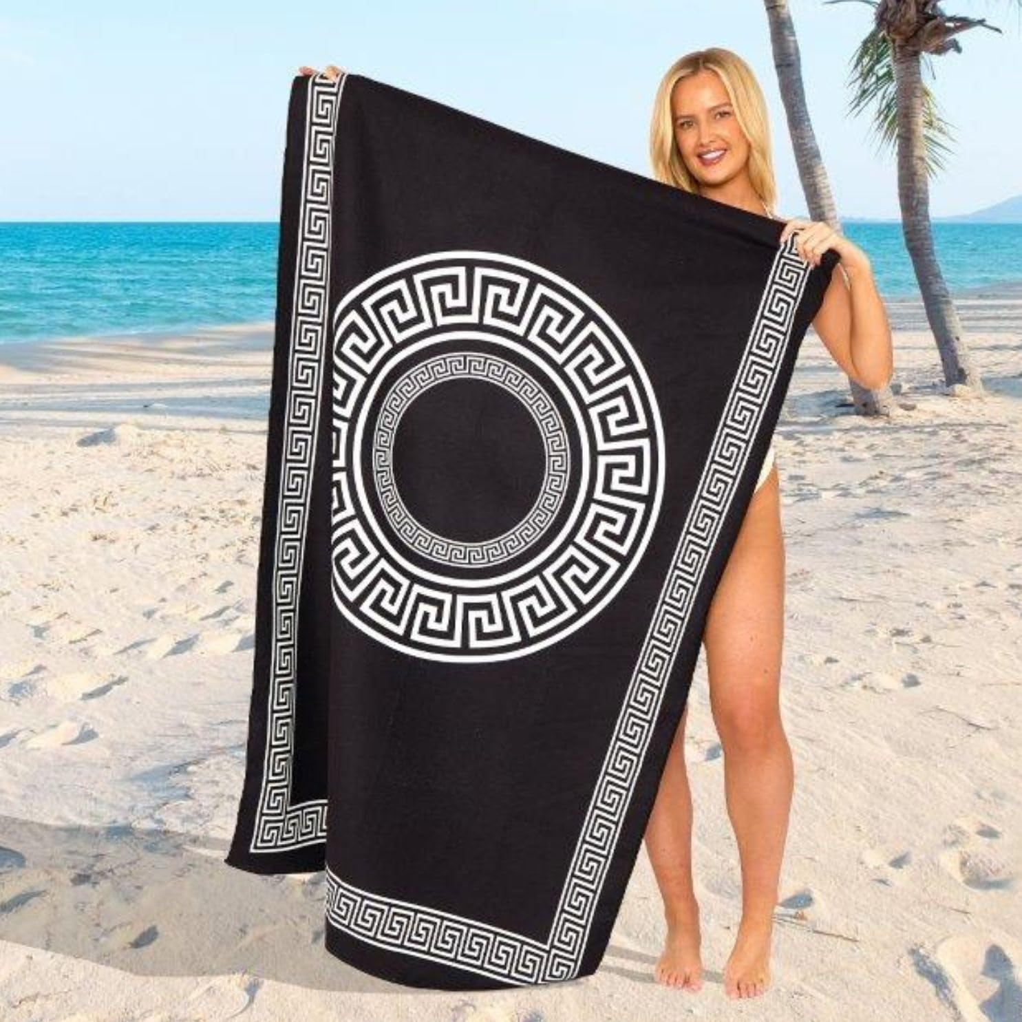 GC GAVENO CAVAILIA Extra Large Beach Towel for Adults - Quick Dry Microfibre Printed Beach Towels - Super Absorbent Beach Towel for Swim (180 x 100 cm) - (1 Piece) Soft, Sand Free,Lightweight - Multi — view 10