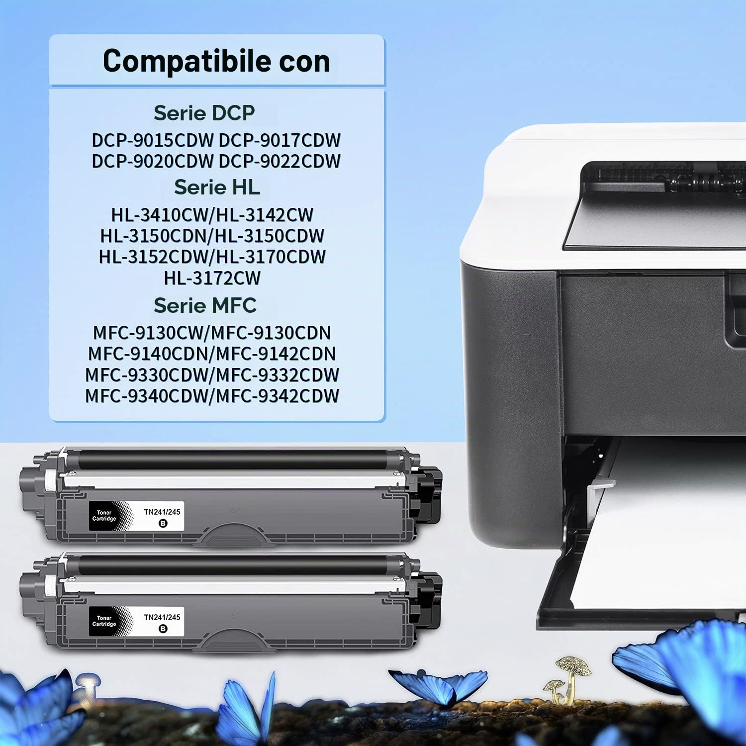 LOSMANN Cartuccia di Toner Compatibile per Brother TN241 TN245 per Brother MFC-9130CW MFC-9140CDN MFC-9330CDW MFC-9340CDW DCP-9020CDW DCP-9015CDW HL-3140CW HL-3150CDW HL-3170CDW HL-3142CW (4-Pack)