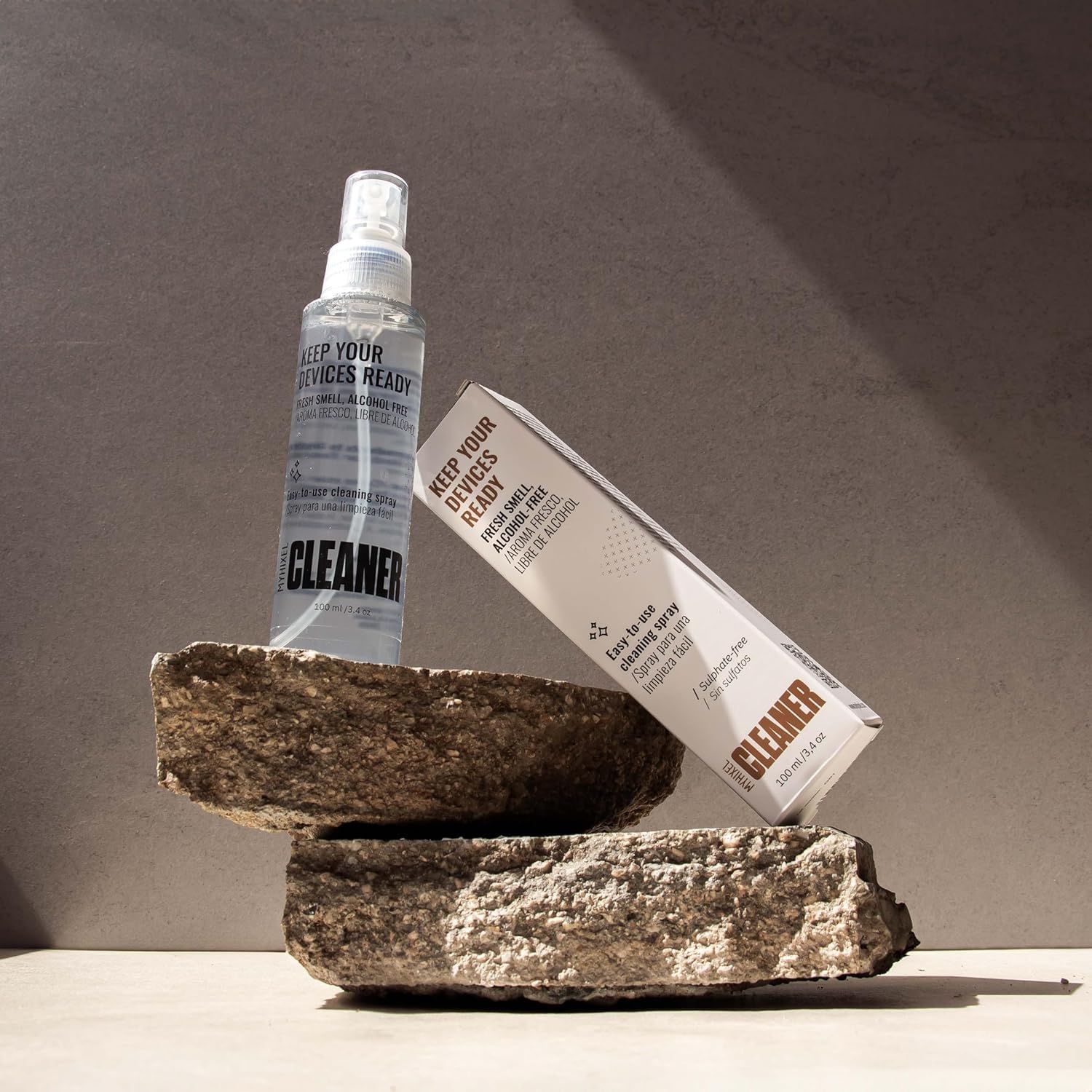 MYHIXEL Spray Pulente senza Alcol, 100 ml – Disinfettante per Sex Toys, Detergente Igienizzante per Dispositivi Intimi, Sicuro, Delicato, Prodotto in Spagna, Compatibile con Tutti i Materiali