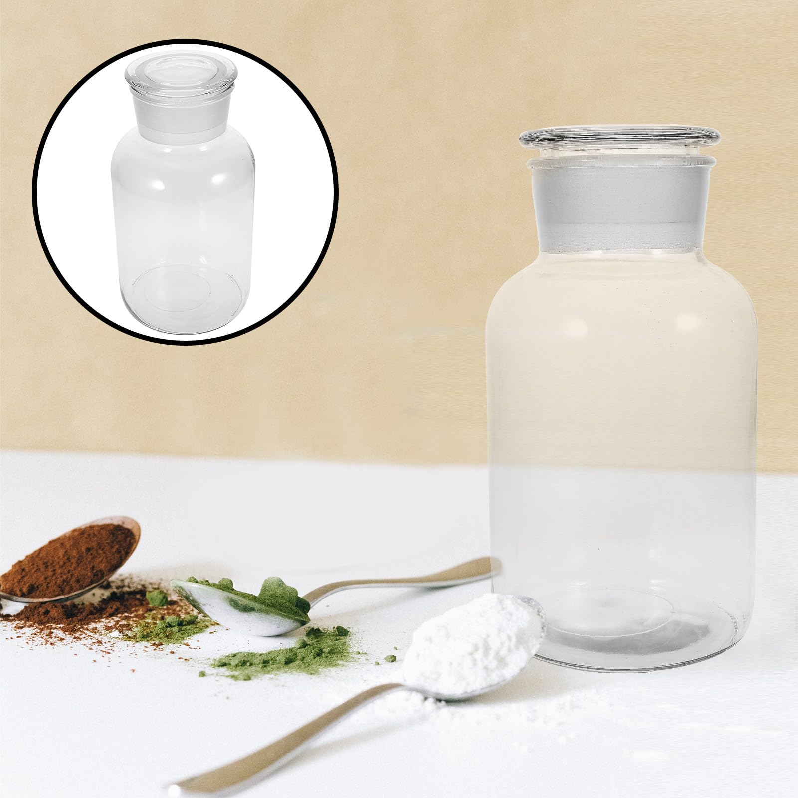 VALICLUD Keksdose aus Glas 25L – Luftdichter Vorratsbehälter für Getreide und Trockenfrüchte Großes Glas mit Deckel für Küche und Vorratskammer