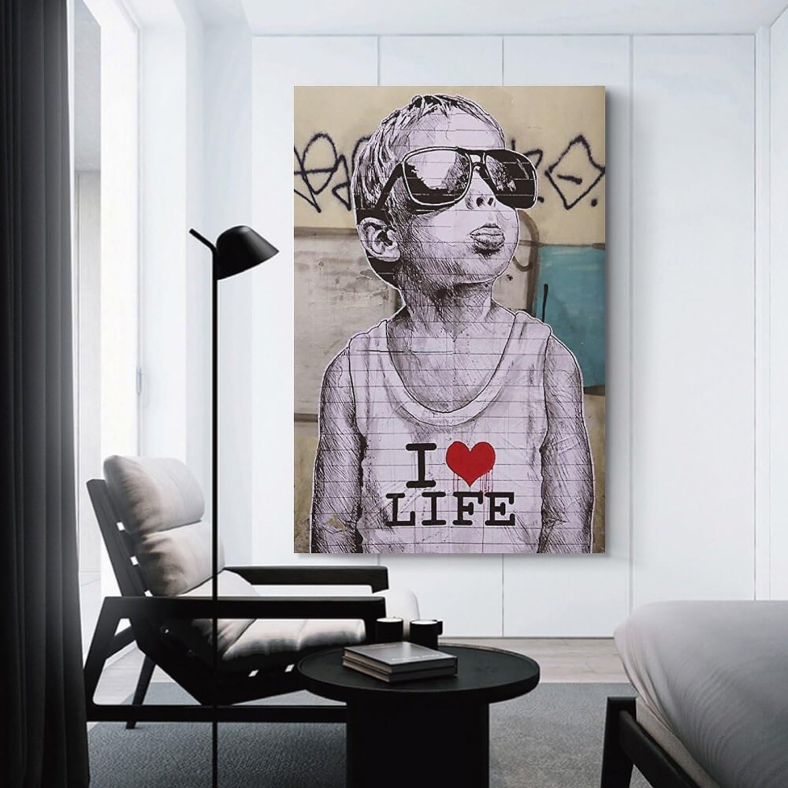 Amazon.co.jp: Banksy バンクシー 愛とお金 アートパネル クール