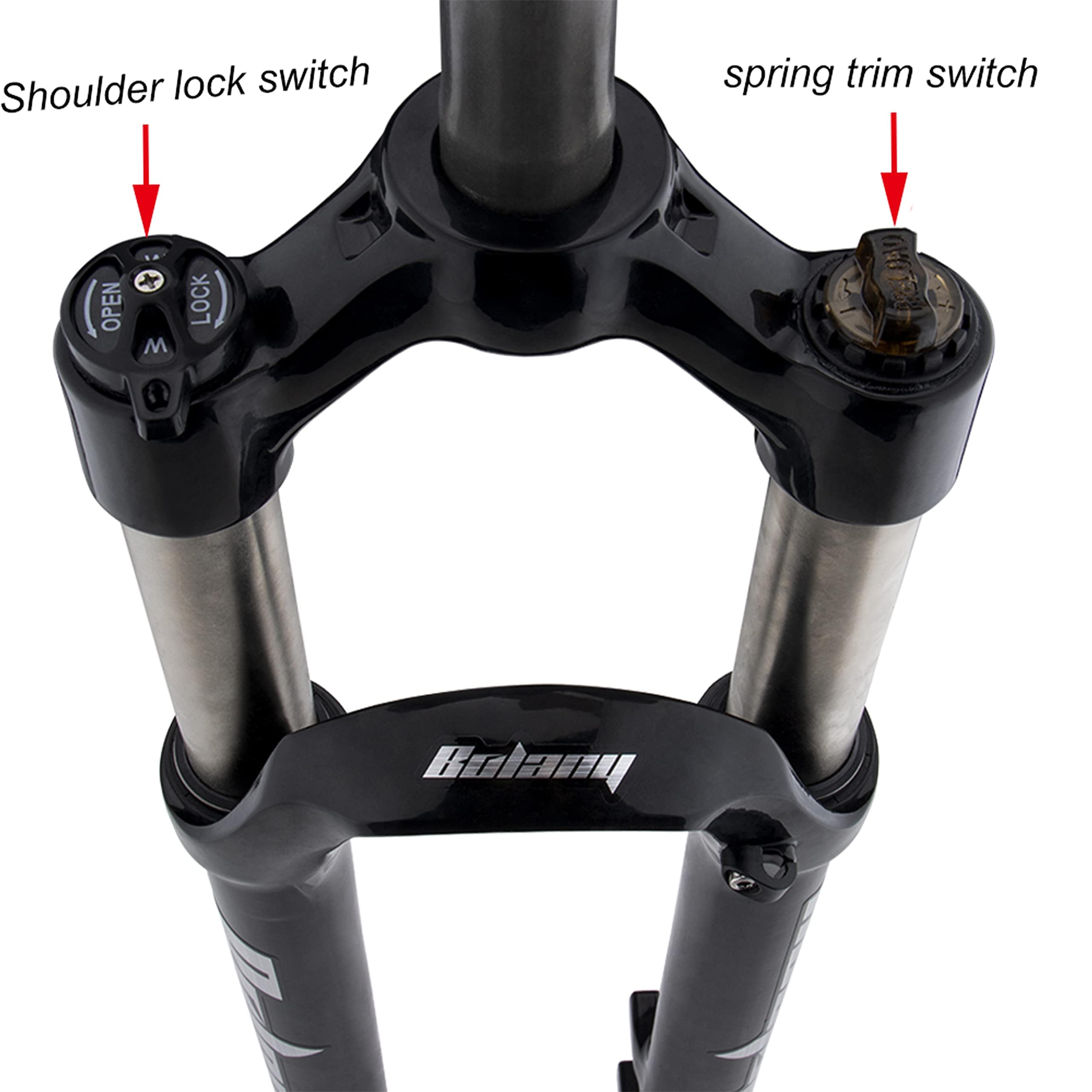 [早い者勝ち]MOAOZサスペンションフォーク 27.5インチ　boost ロードバイクフォーク,27.5インチエアサスペンション,29er,手動