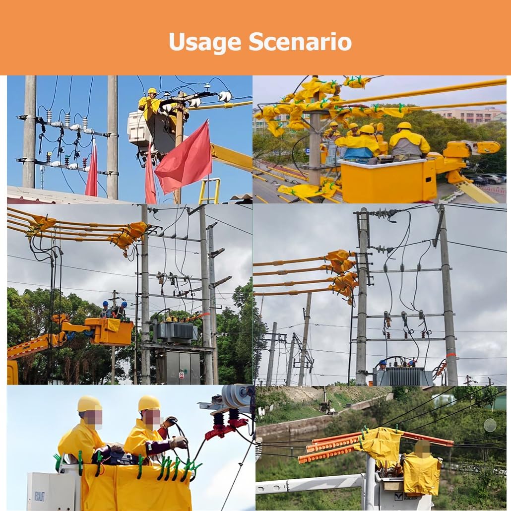 Manta Aislante de Alta tensión de 0,4/10 kV, Adecuada para Trabajos eléctricos, Protecciones de Seguridad, Cubiertas Protectoras de Resina para Salas de transformadores y Equipos eléctricos.