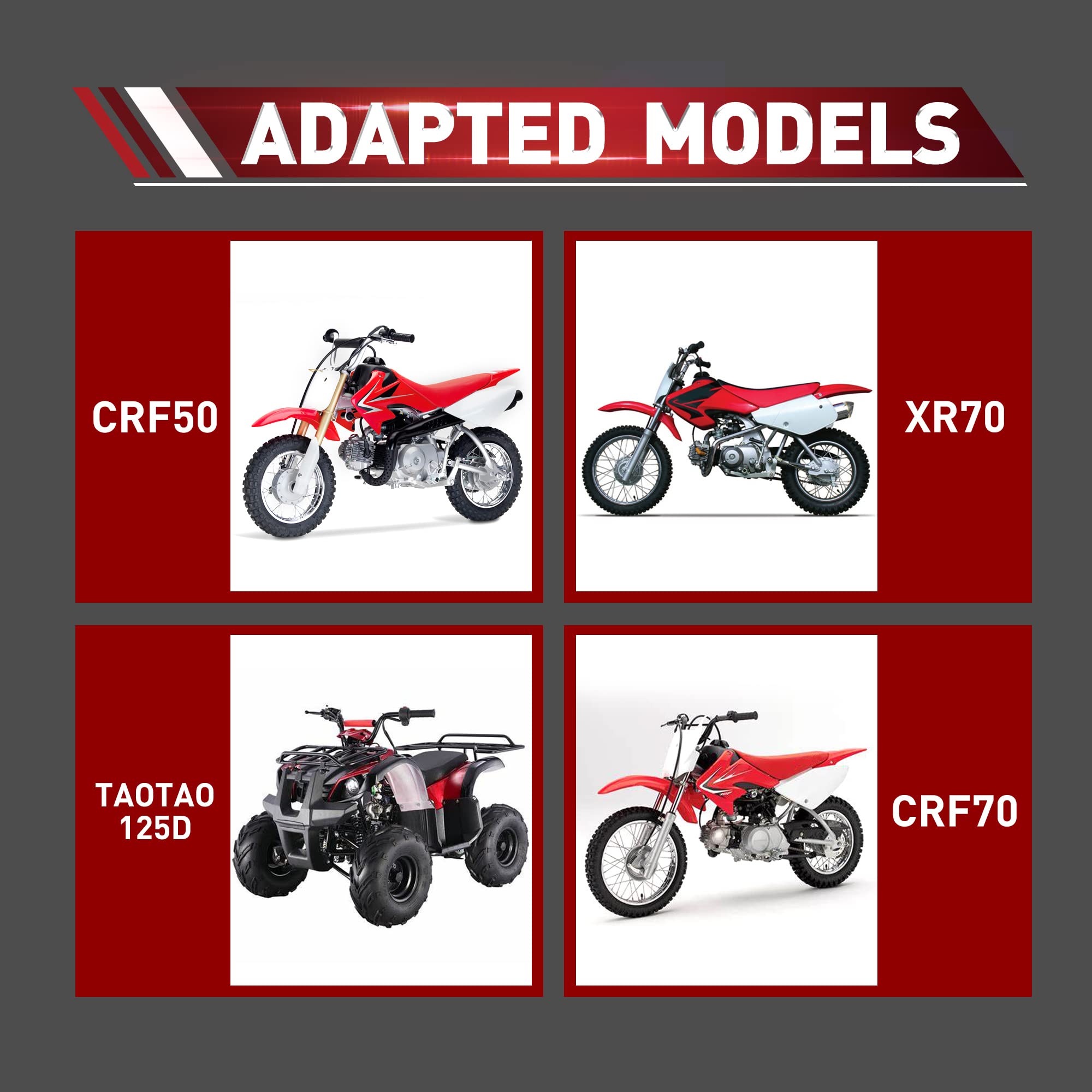 Tendicatena A Rulli WOOSTAR 15mm Per Moto Dirt Pit Bike 110cc-140cc E ATV Cinesi - Foto 10