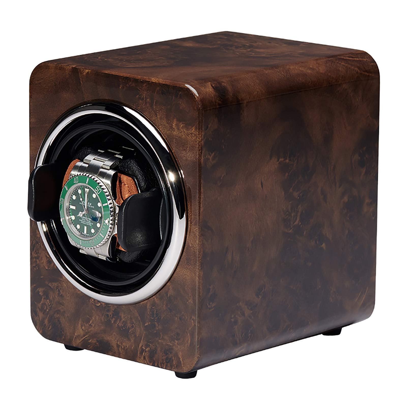 Caricatore Automatico per 4 Orologi, Scatola Porta Orologi Rotante elettrica con Motore Silenzioso, Custodia per Orologi Meccanici a Carica Automatica, A-9+0