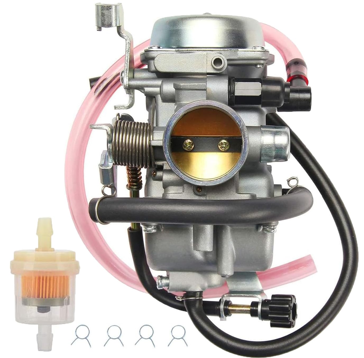 ATRACYPART KLF300 Carburetor Carb for 1986-2005 Kawasaki KLF 300 BAYOU ATV Carb-image-43